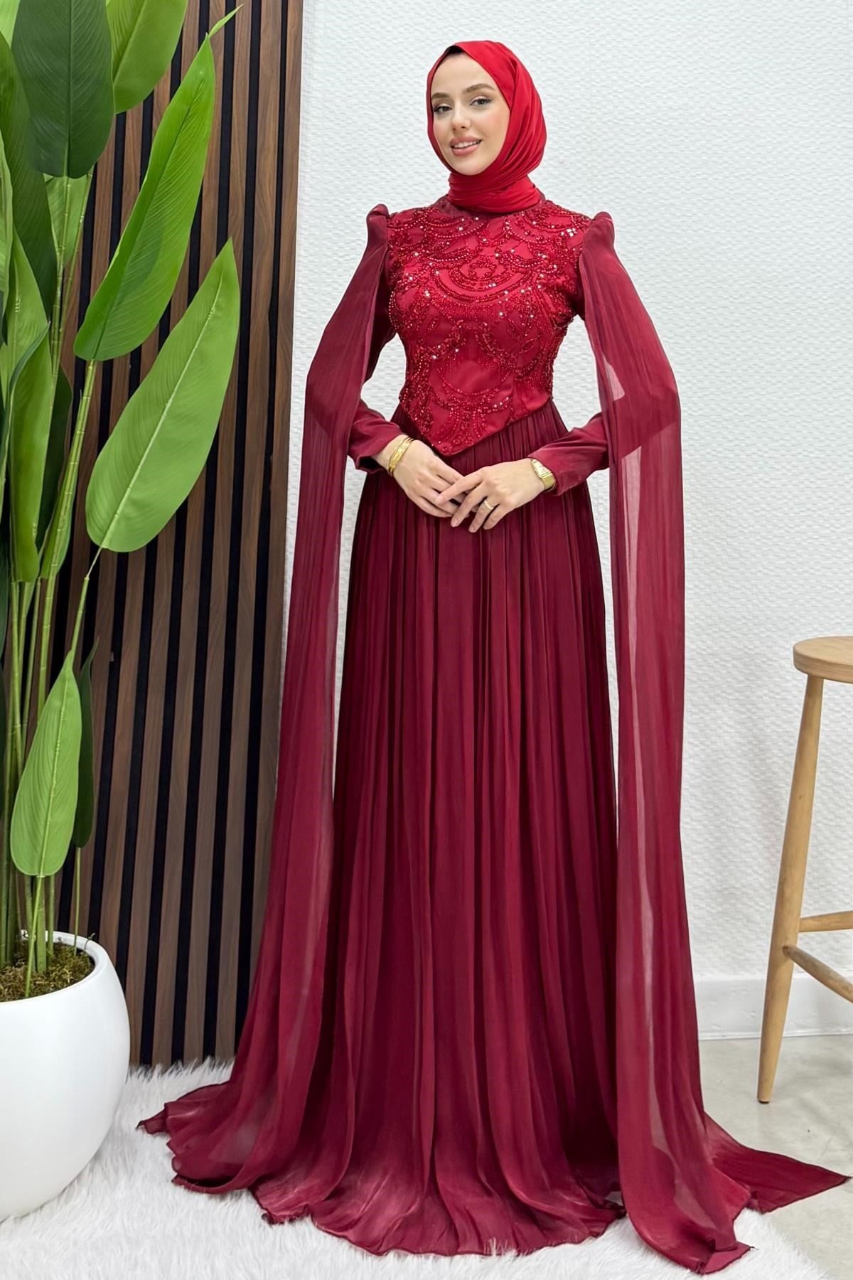 Gala Yoryo Abiye Bordo