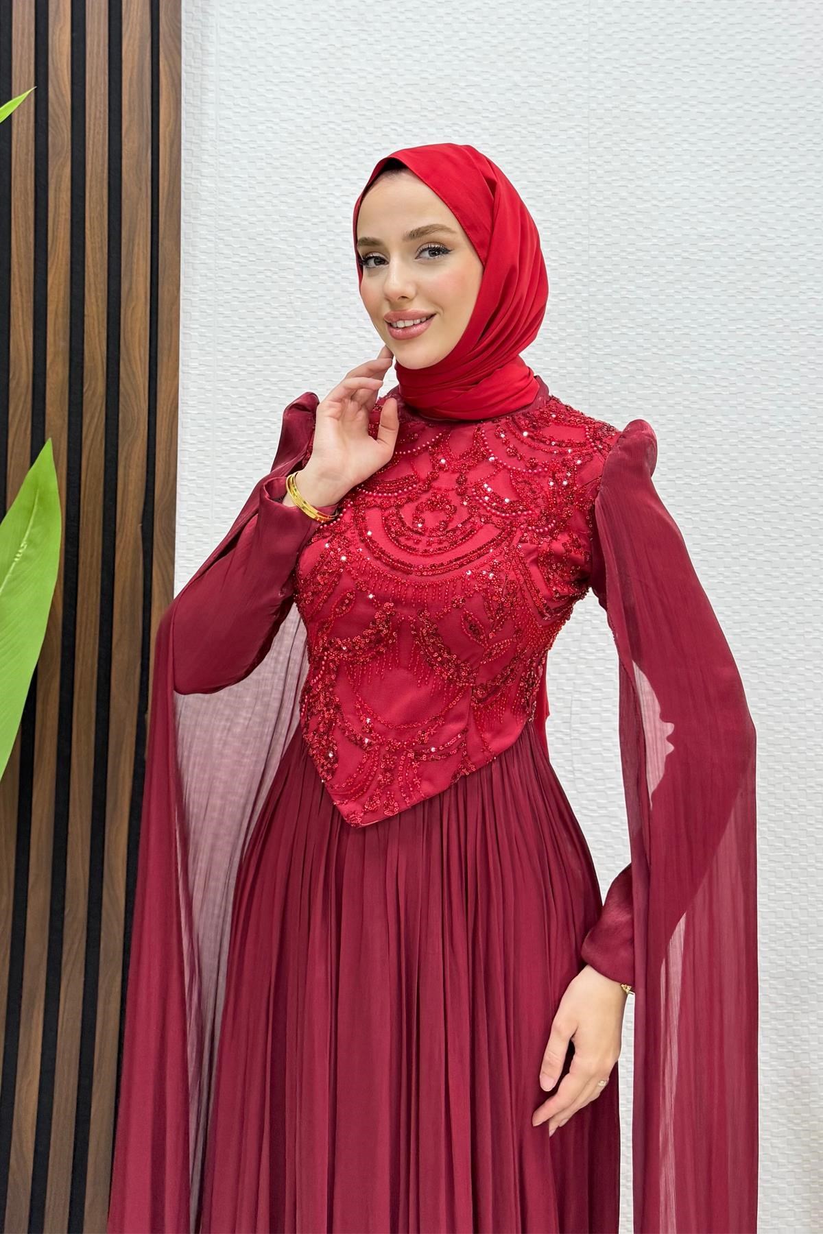 Gala Yoryo Abiye Bordo