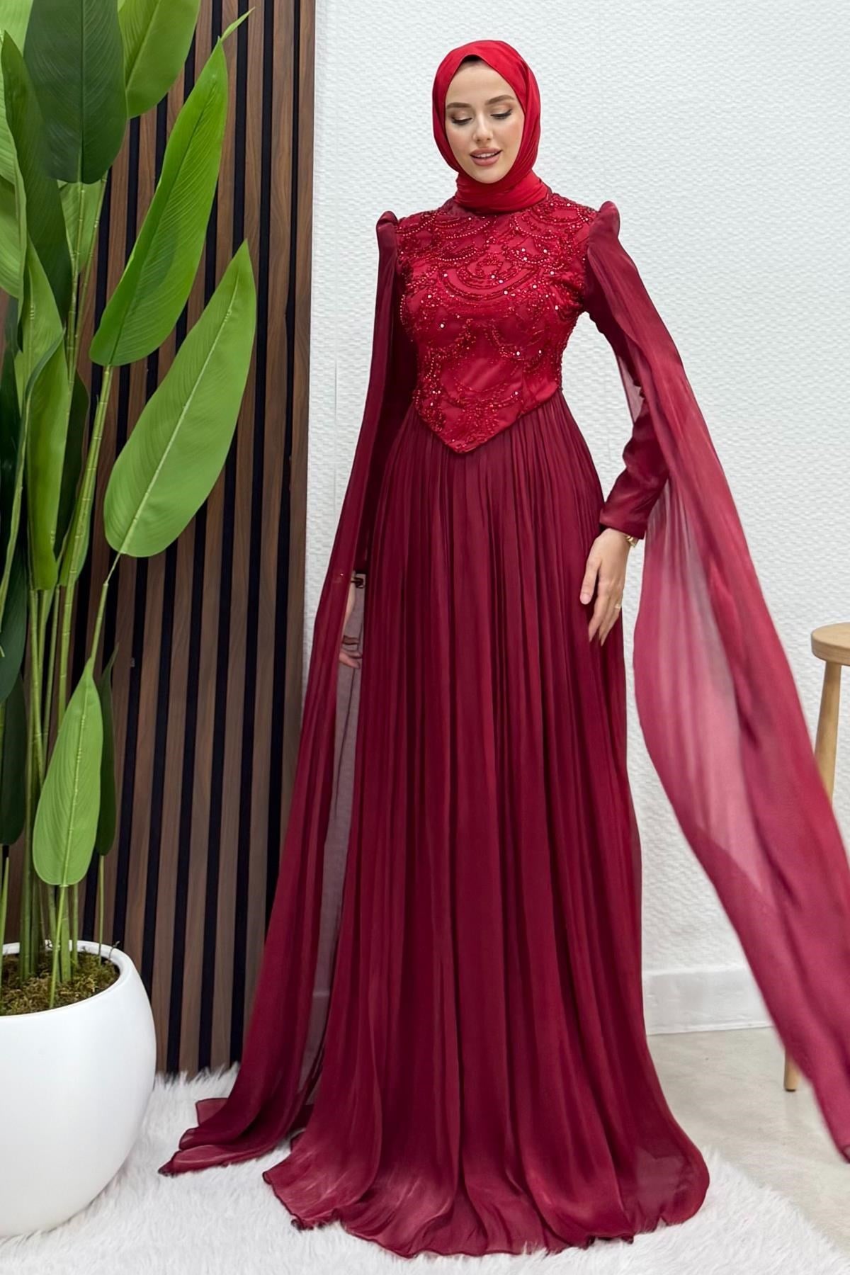 Gala Yoryo Abiye Bordo