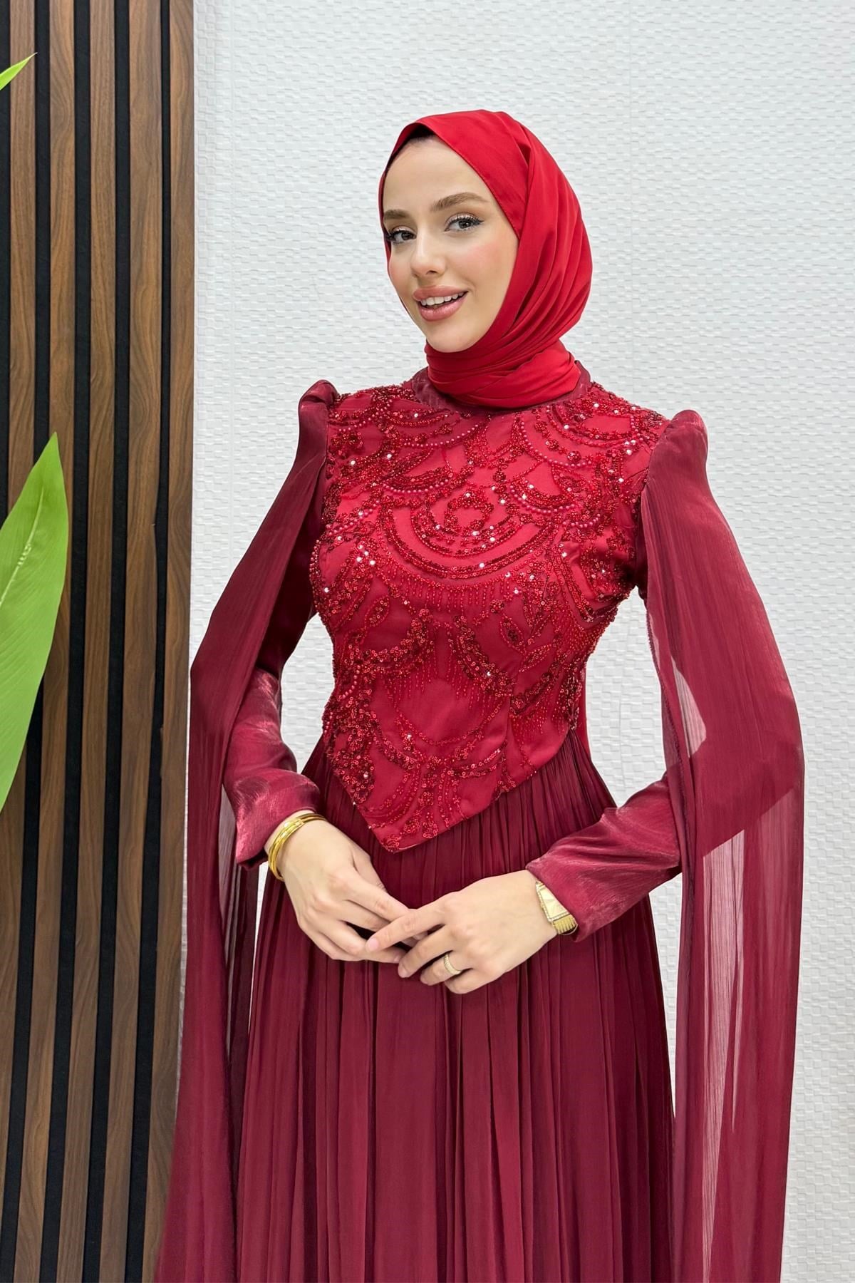 Gala Yoryo Abiye Bordo