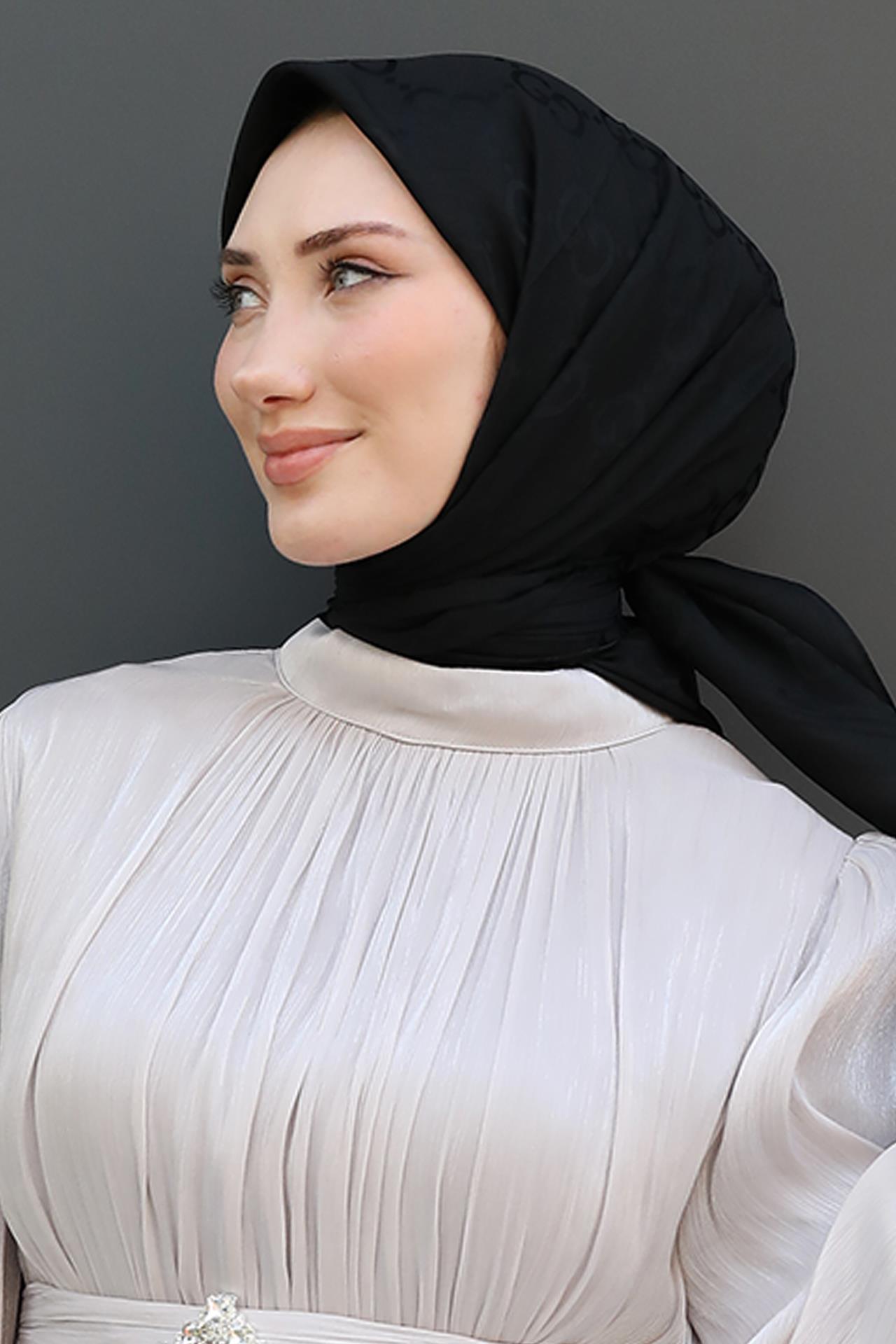 Giza Jakar Eşarp Siyah