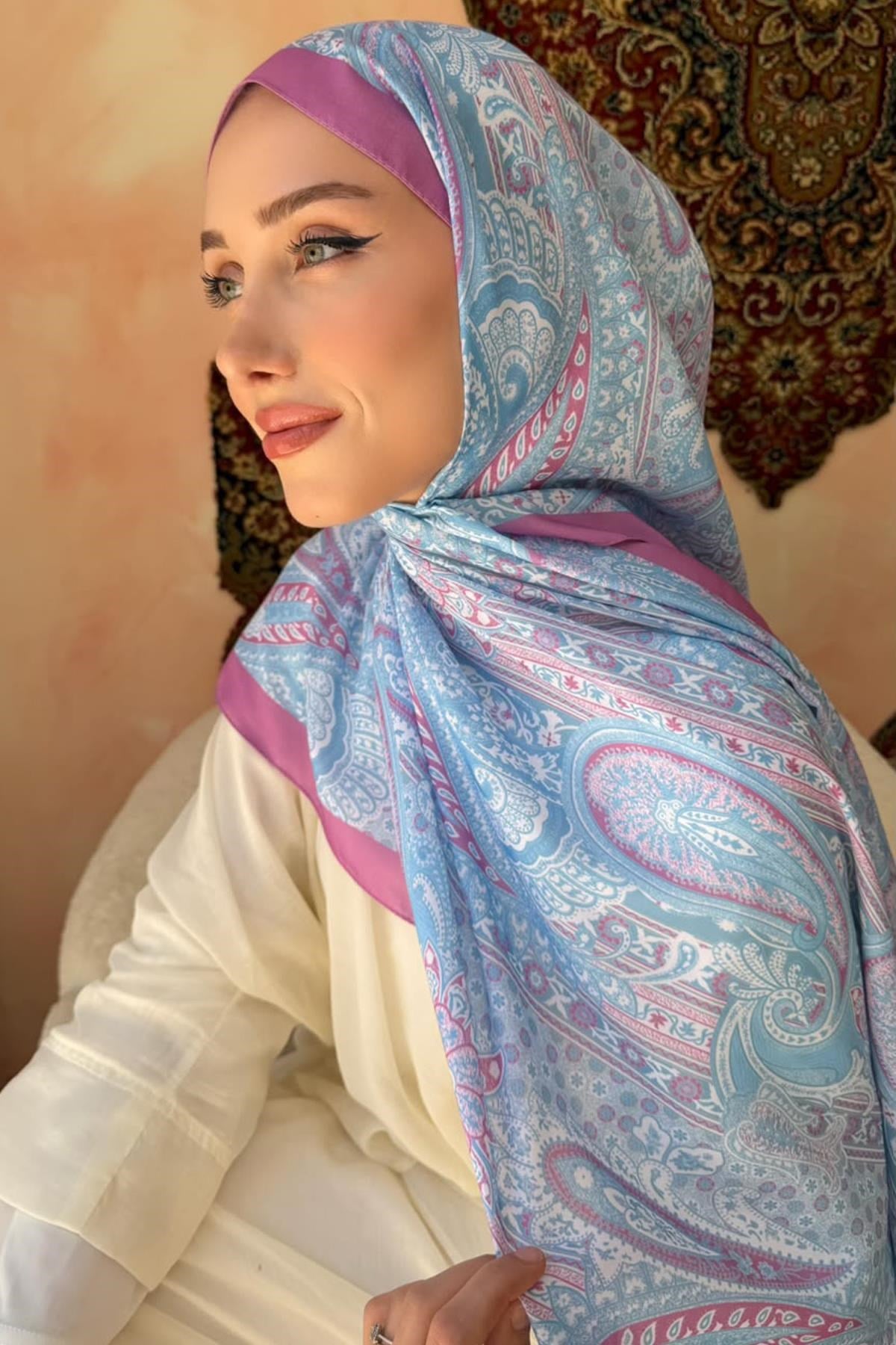 Henna Şal Bebe Mavi