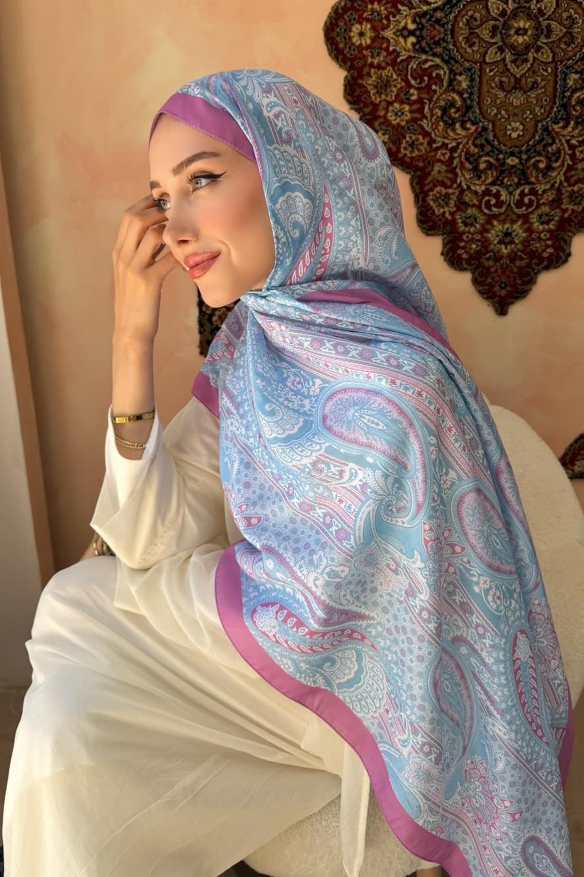 Henna Şal Bebe Mavi
