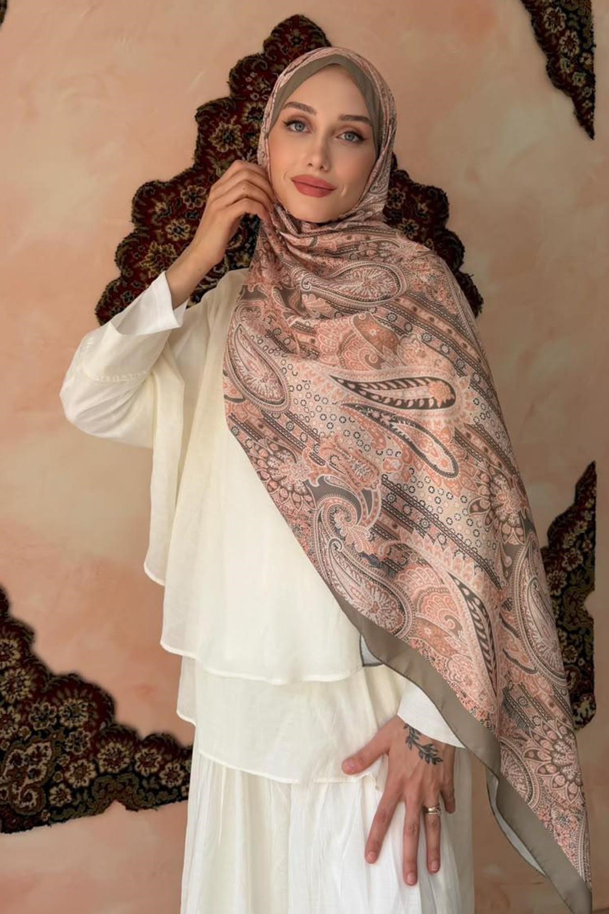 Henna Şal Soft Turuncu
