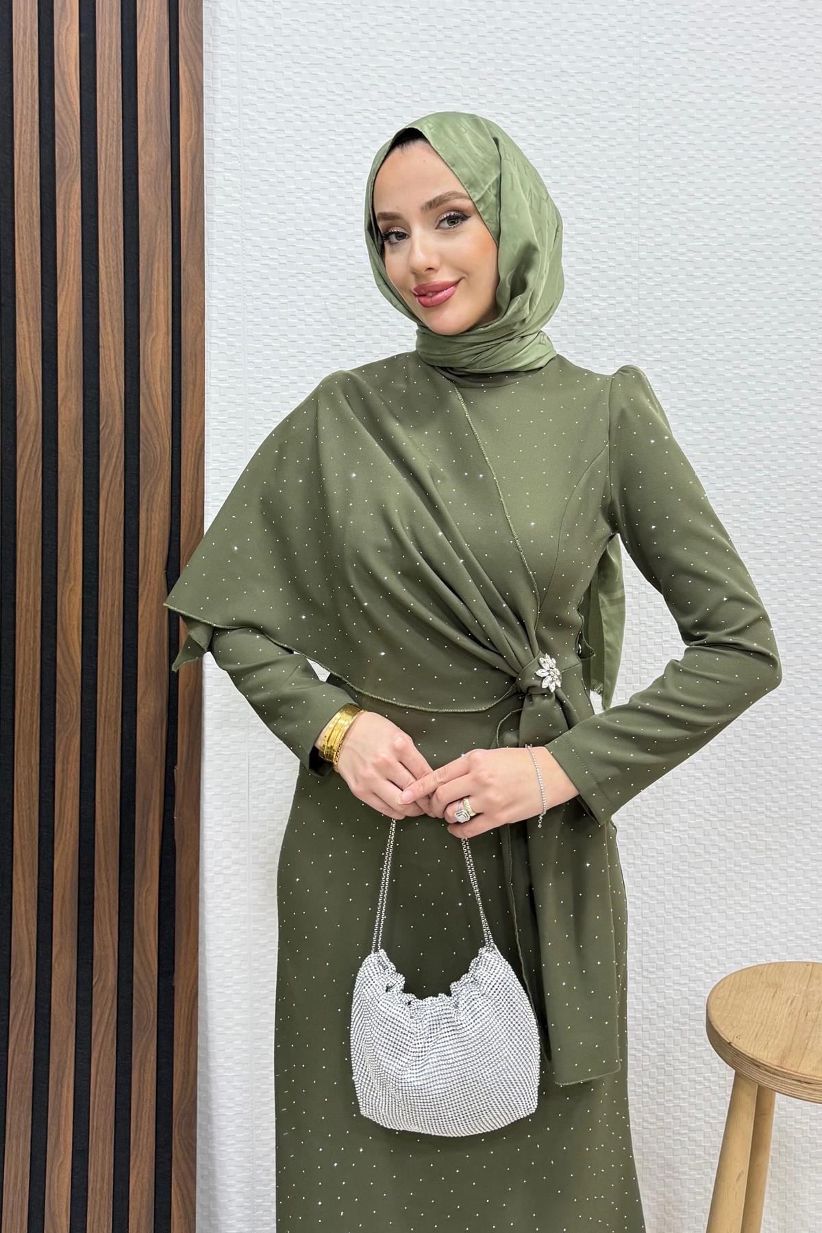 Hery Taşlı Abiye Haki