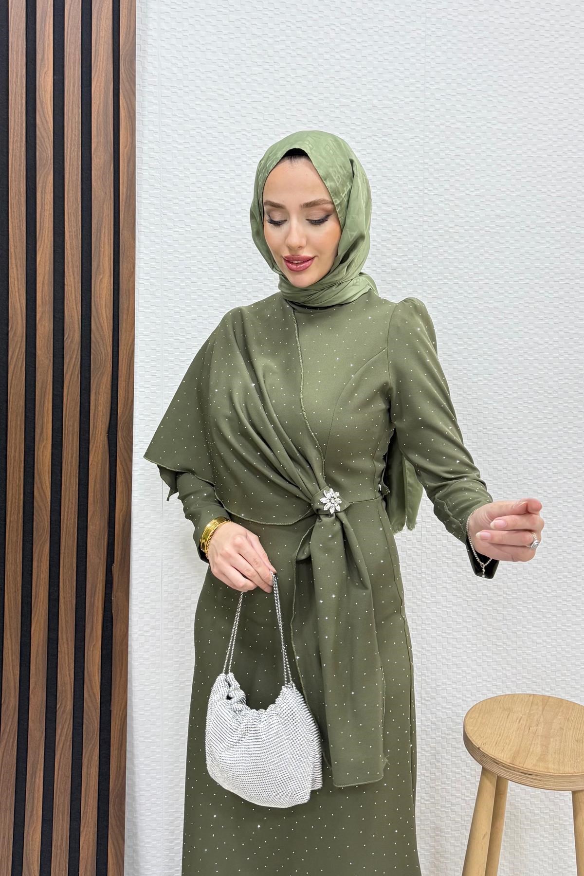 Hery Taşlı Abiye Haki
