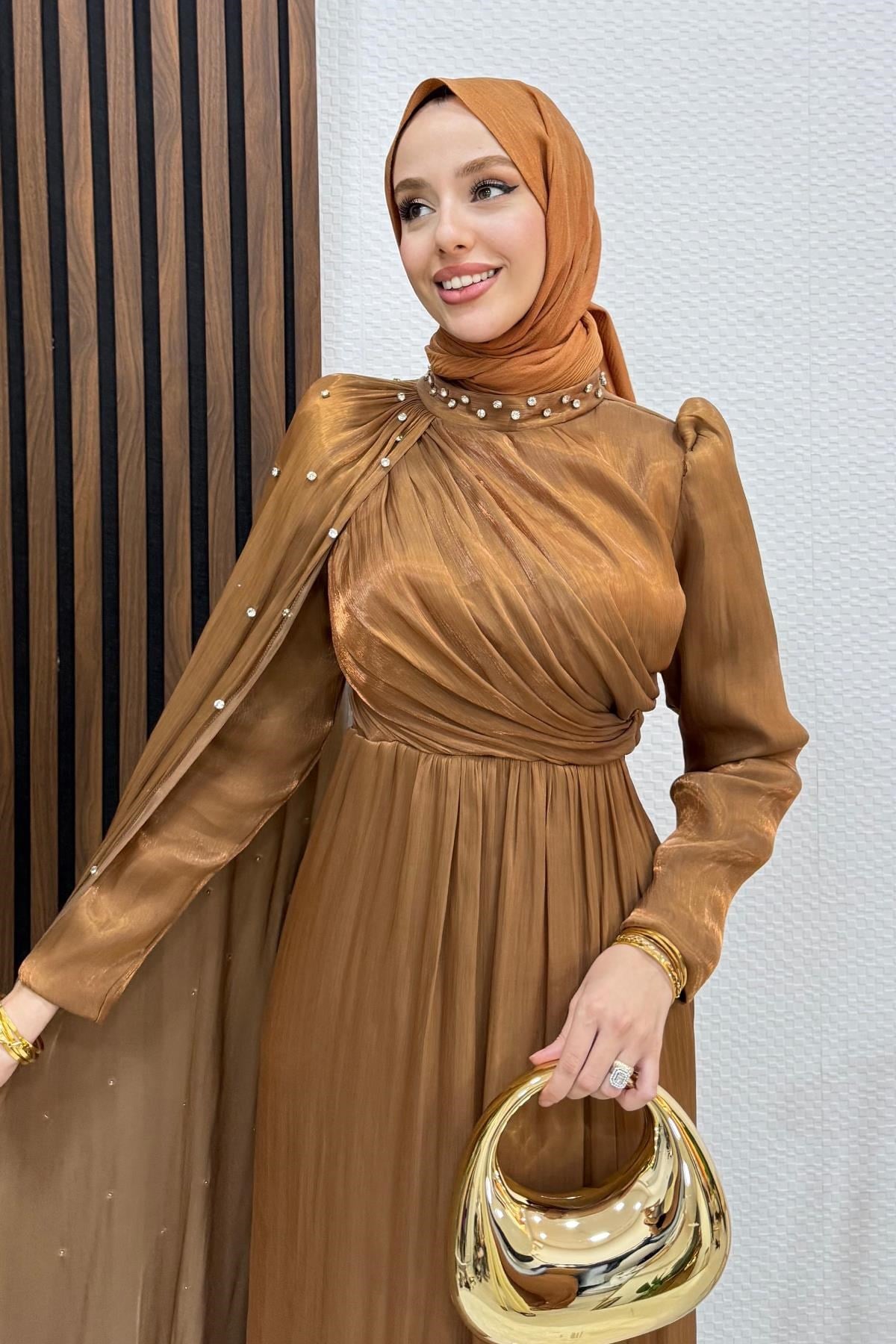 İlkin Yoryo Abiye Açık Kahve