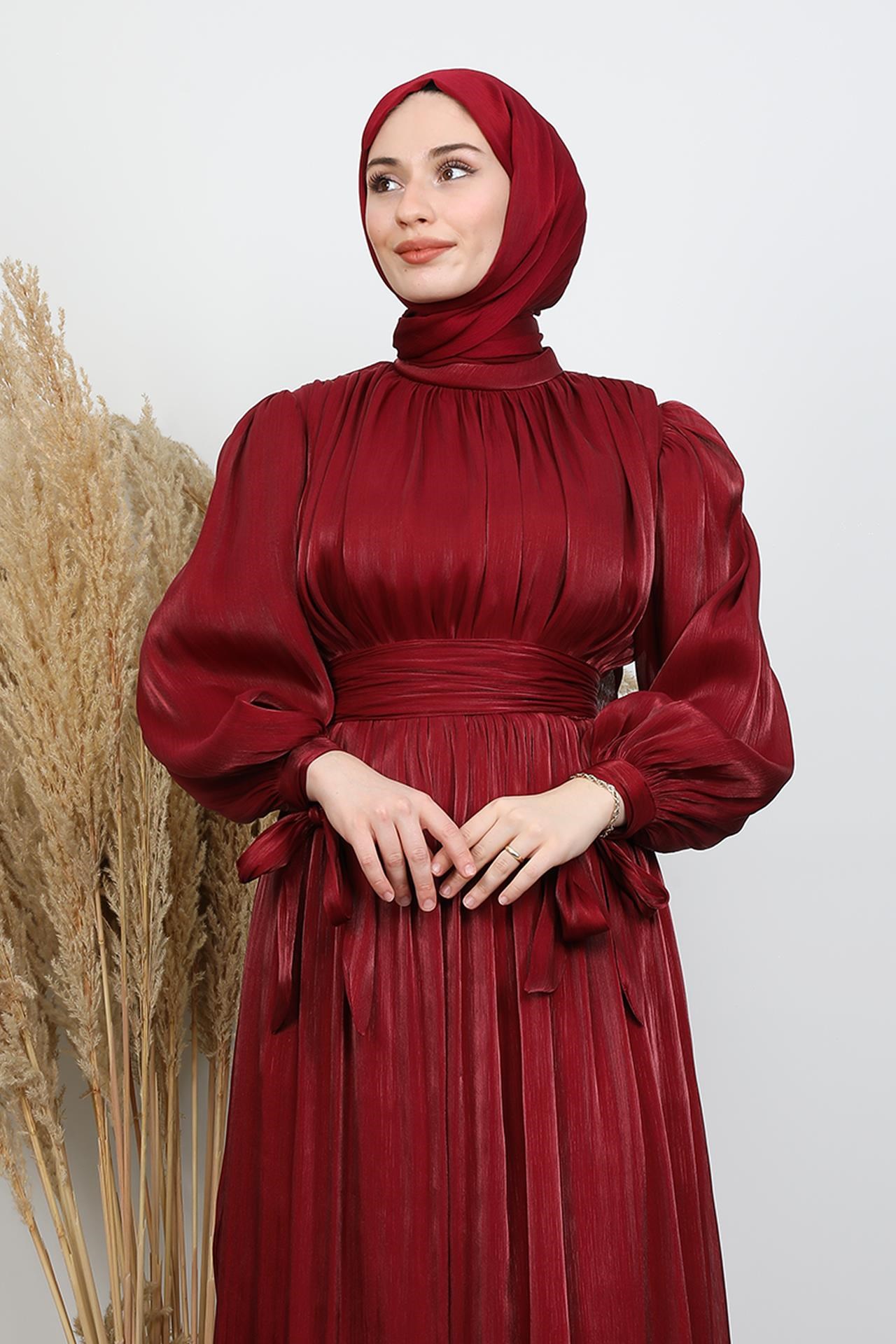 Karmen Yoryo Elbise Bordo