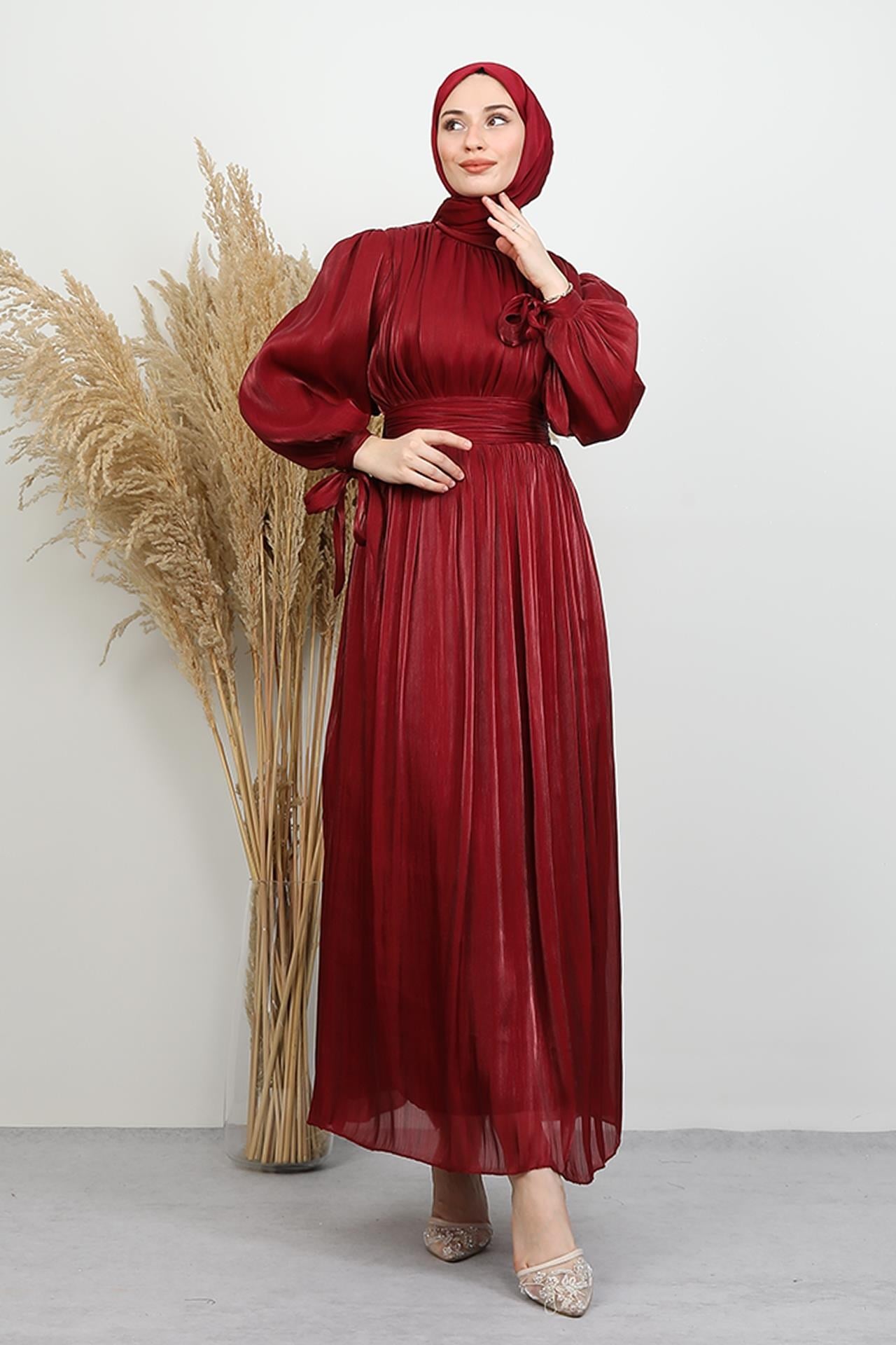 Karmen Yoryo Elbise Bordo