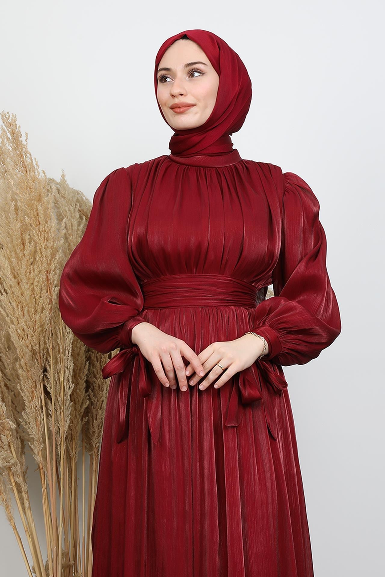 Karmen Yoryo Elbise Bordo