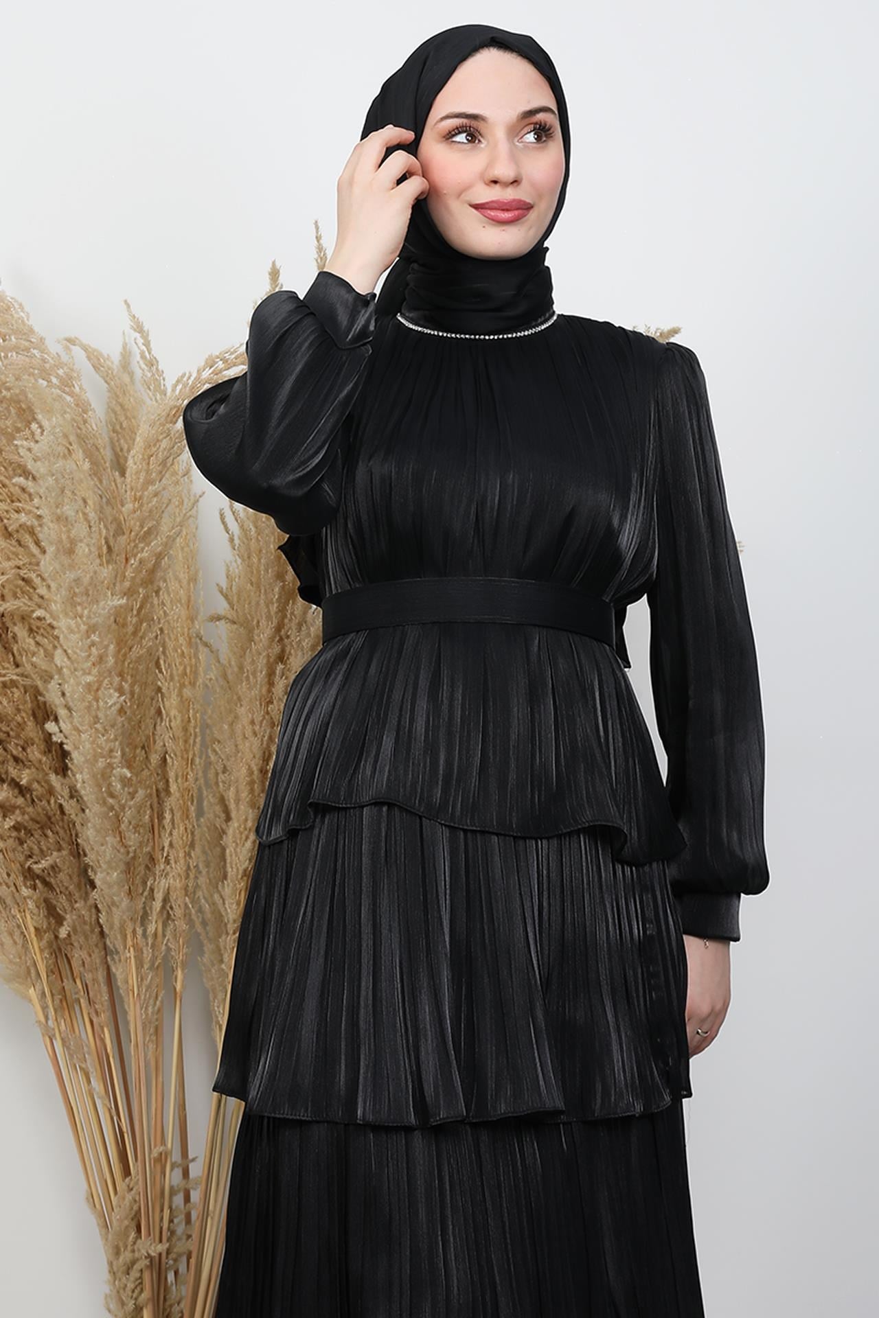 Kayla Takım Abiye Siyah