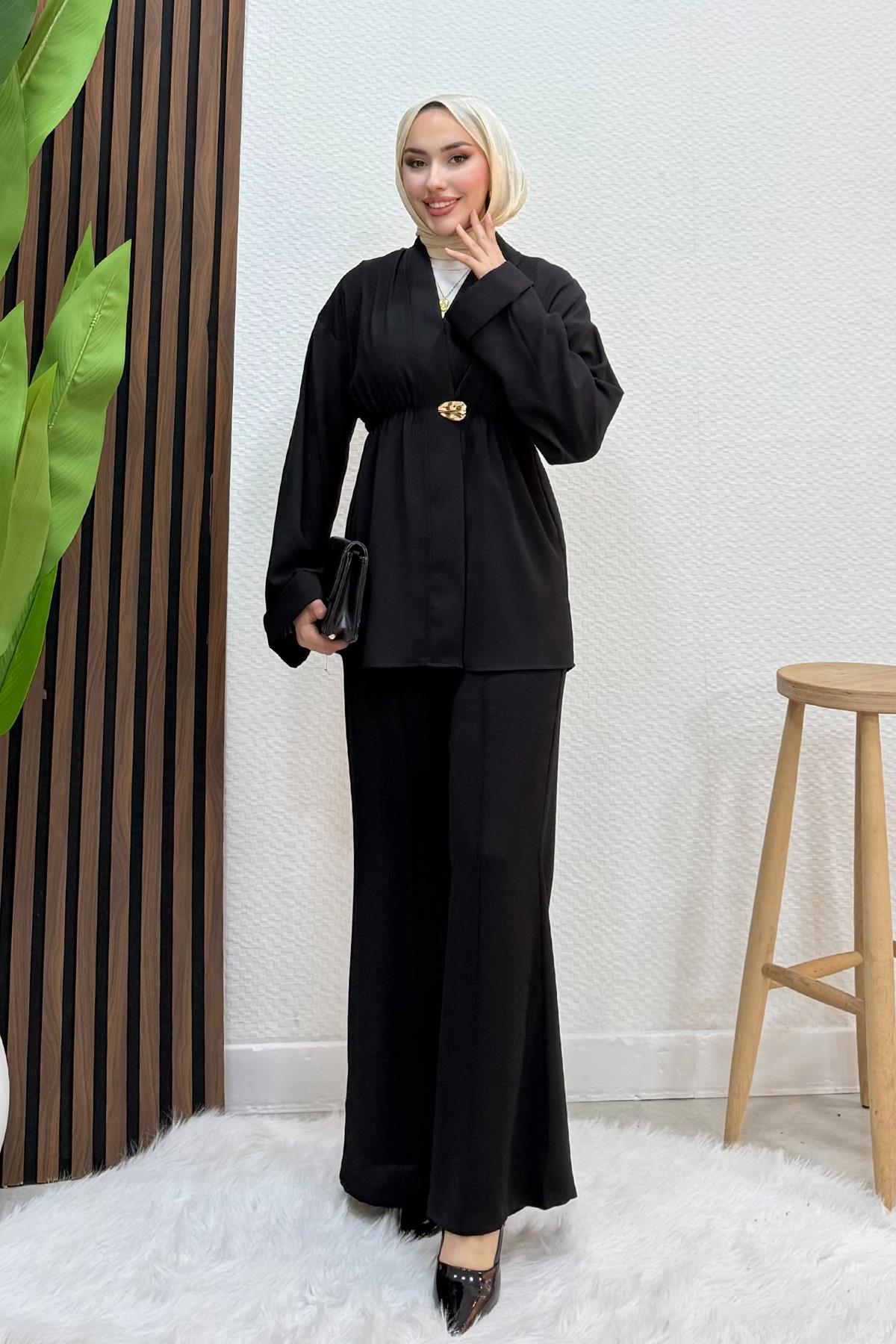 Kimono Model Takım Siyah
