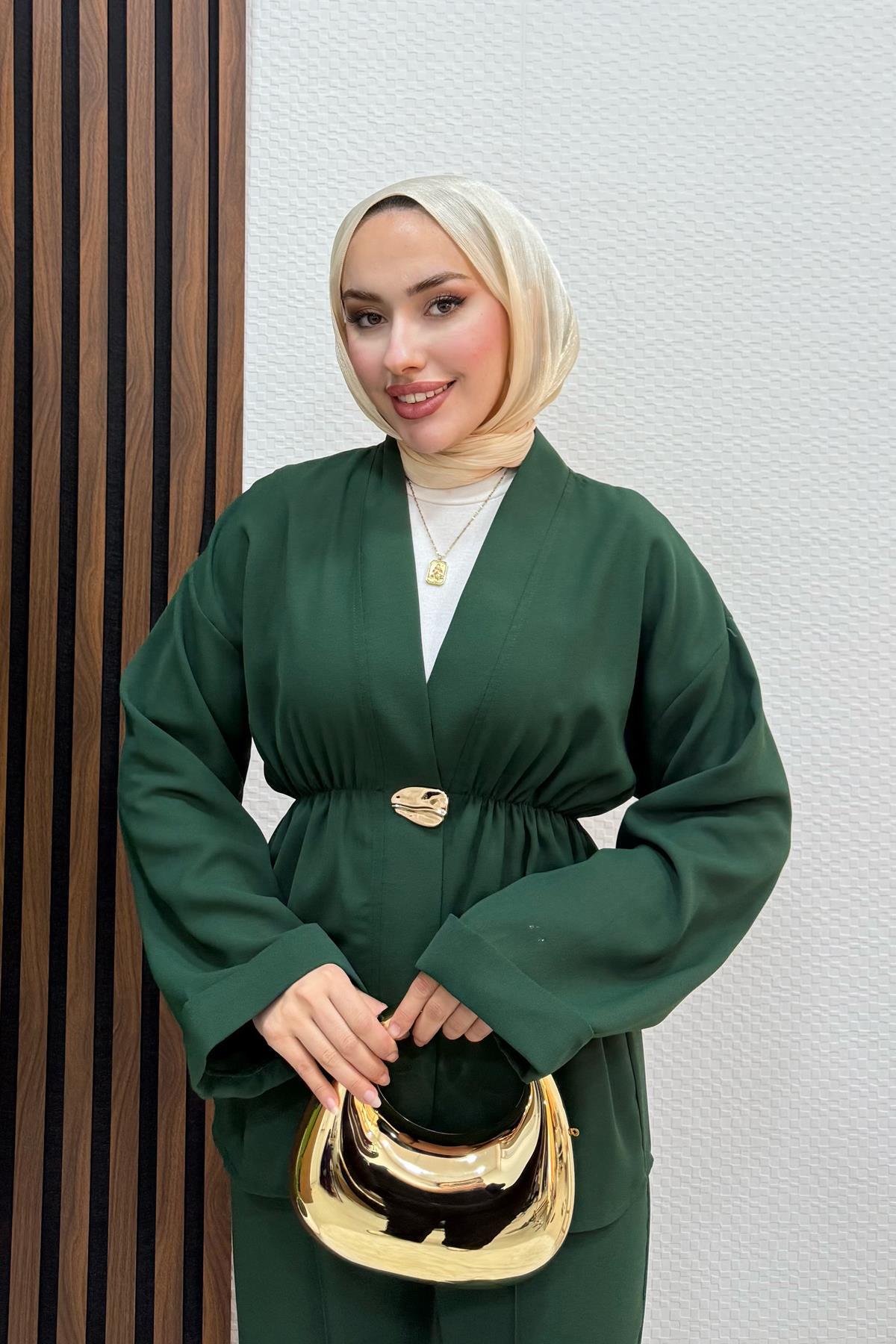 Kimono Model Takım Zümrüt