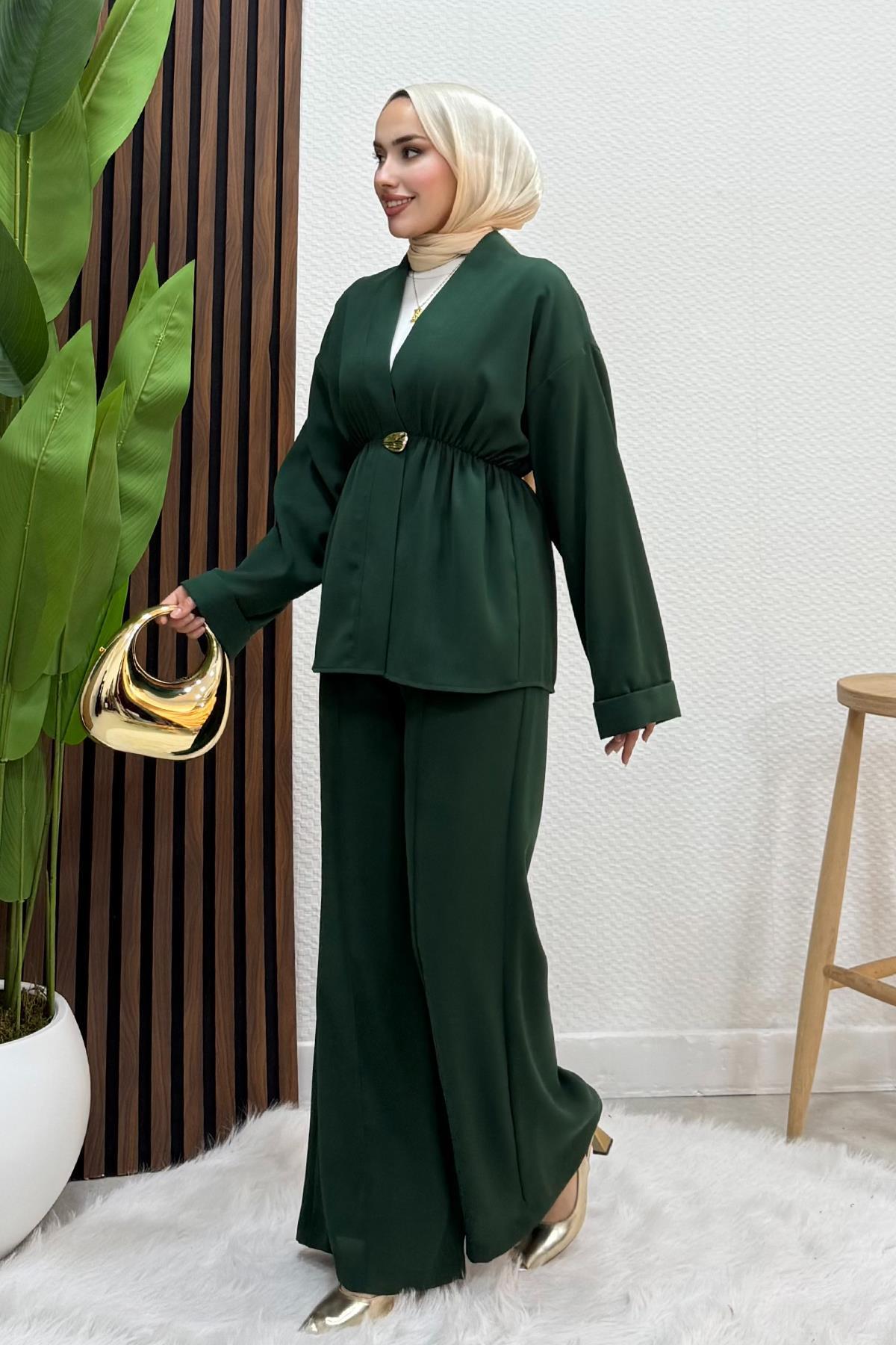 Kimono Model Takım Zümrüt