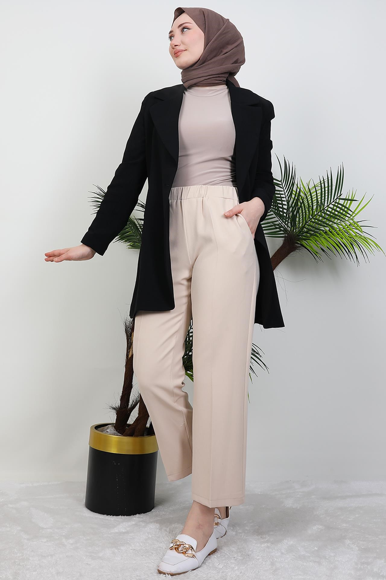 Klasik Pantolon Bej