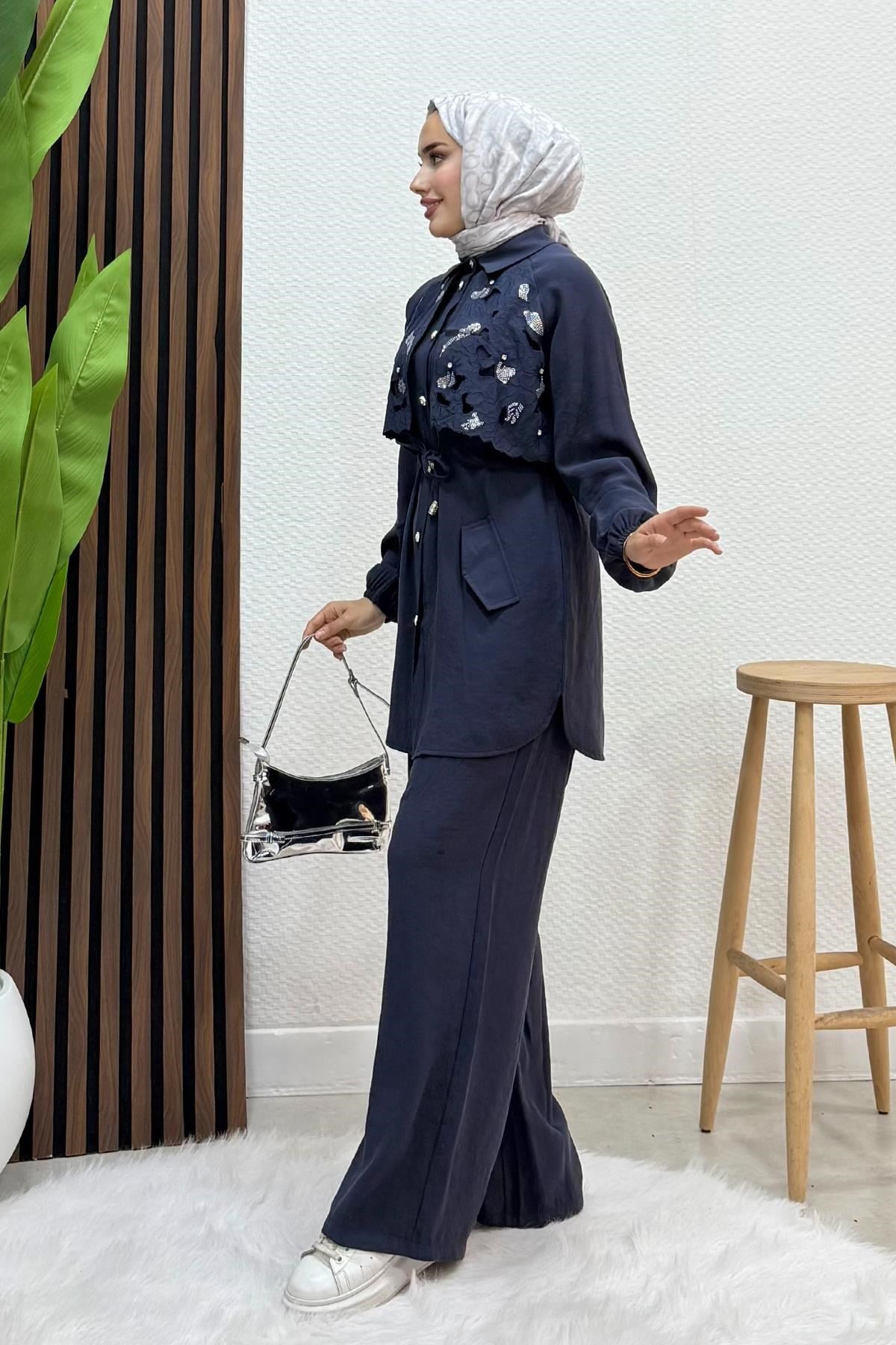 Lucy Beli Ayarlanabilir Takım Lacivert