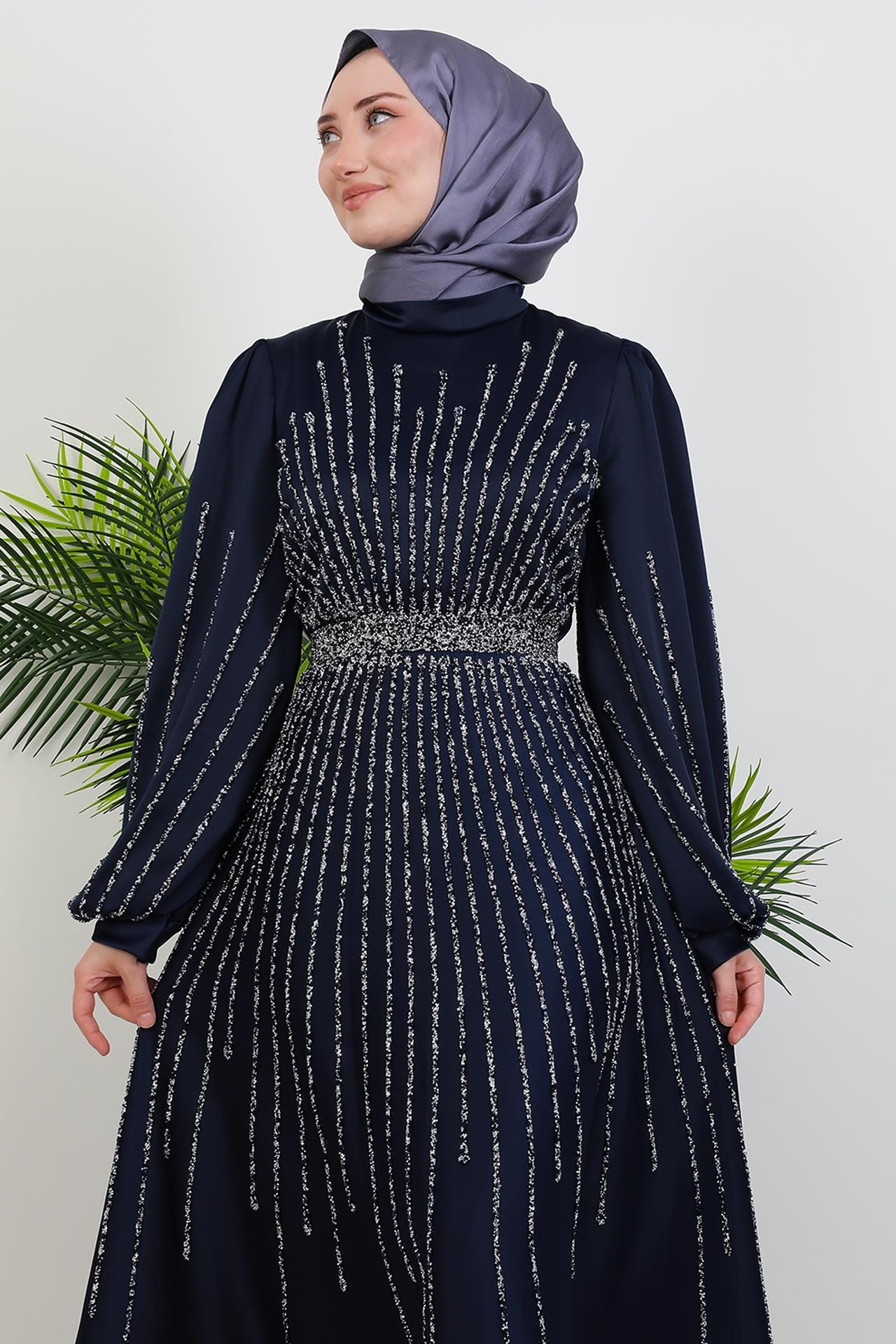 Madame Giyza Abiye Lacivert