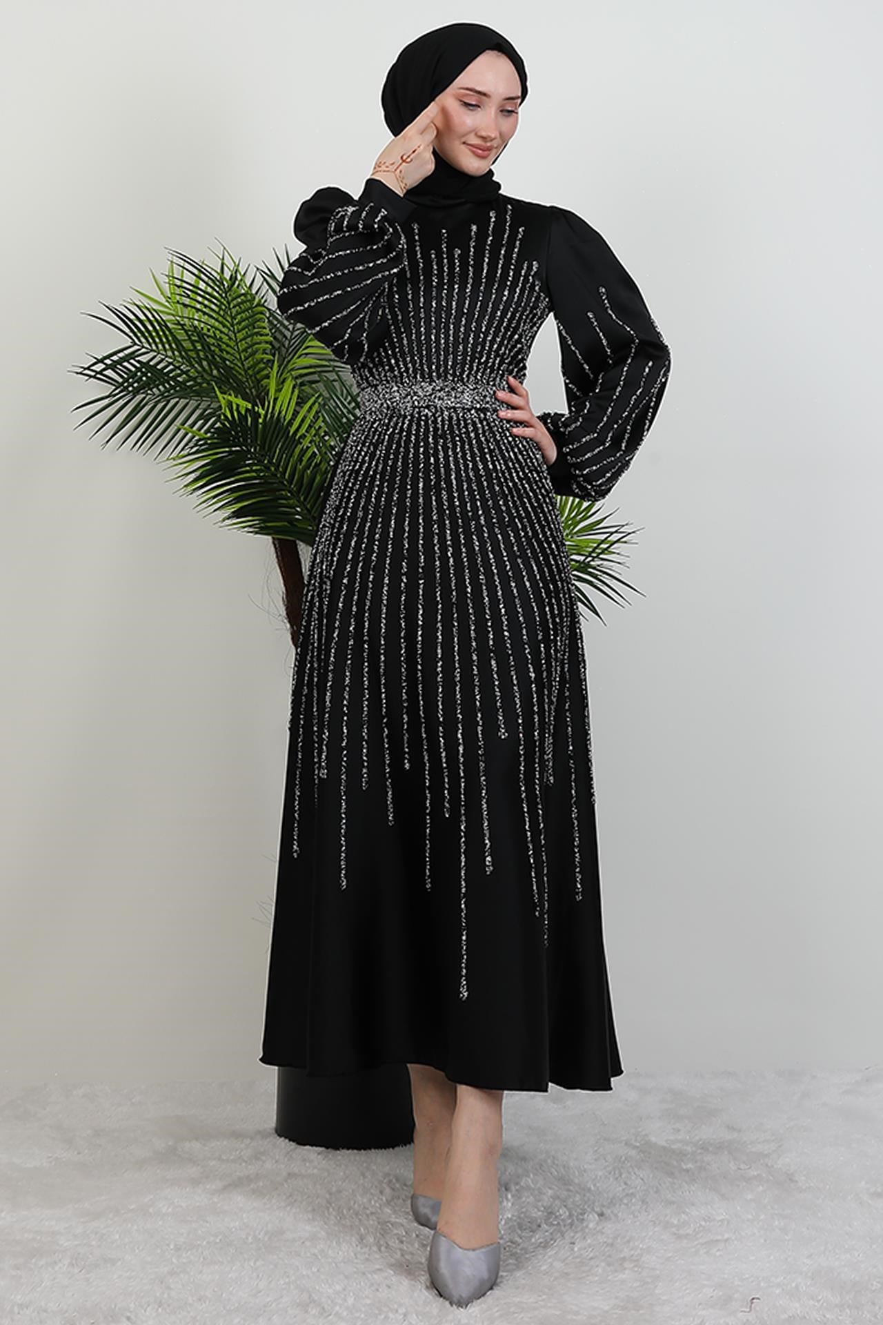 Madame Giyza Abiye Siyah