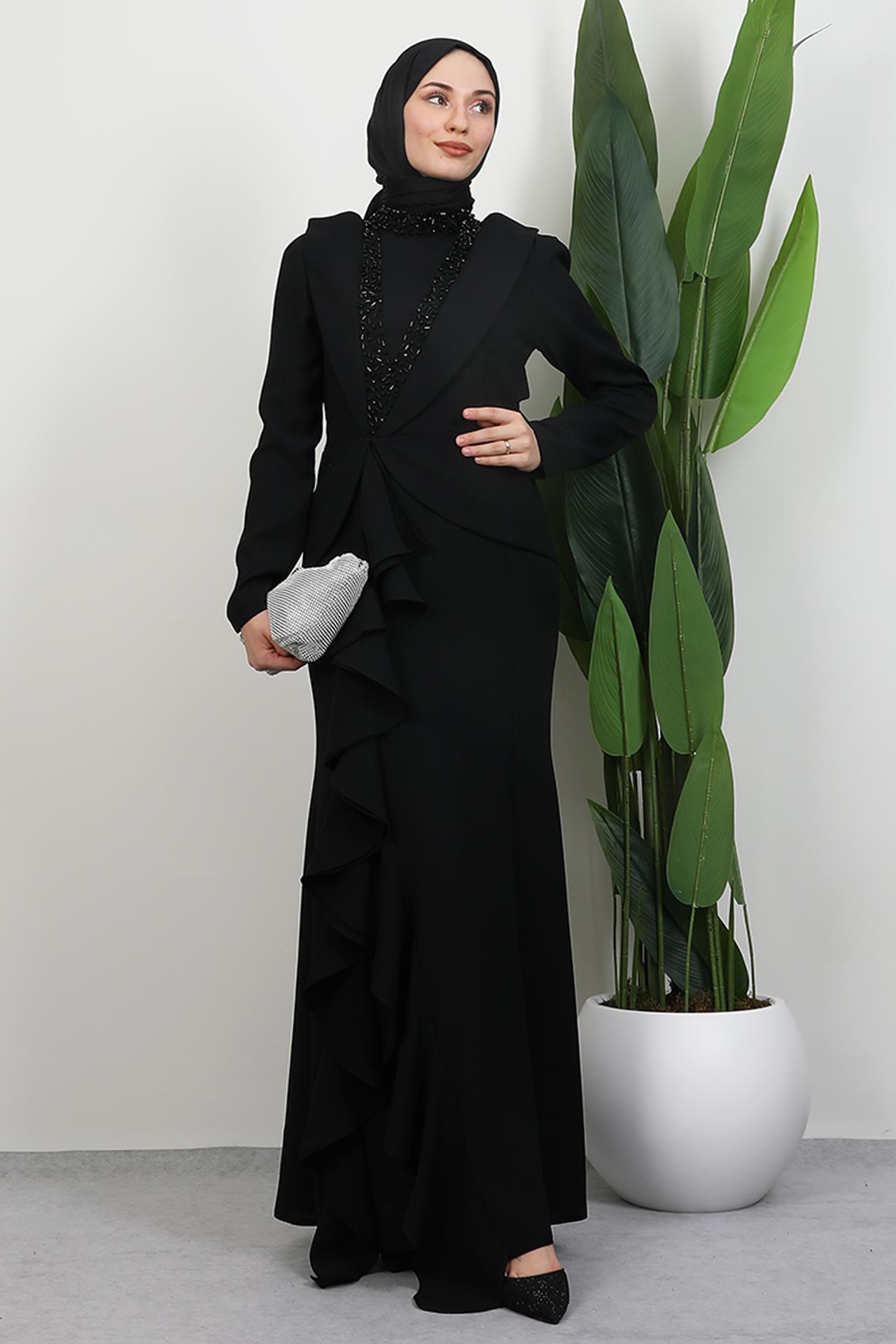 Matilda Krep Abiye Siyah