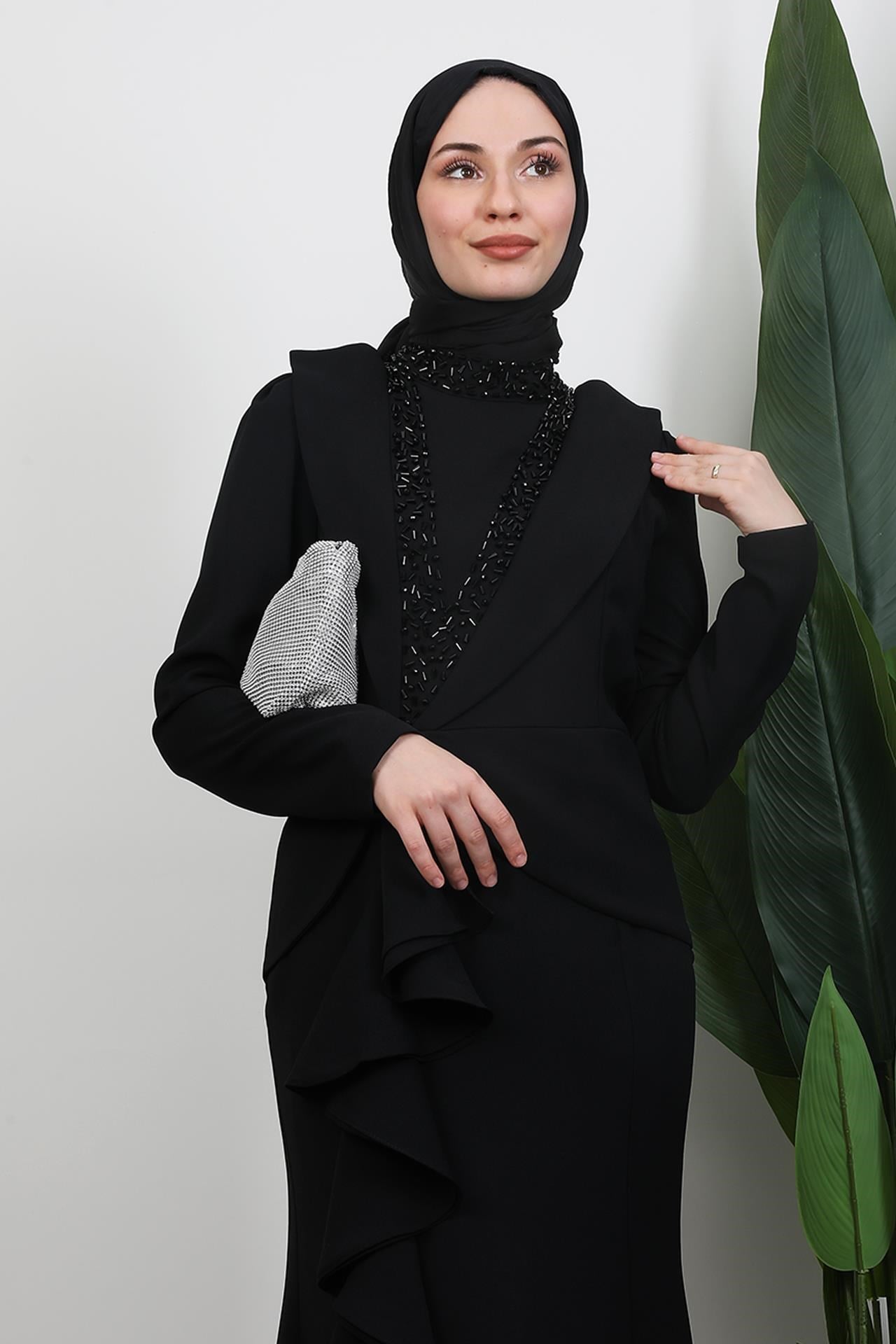 Matilda Krep Abiye Siyah
