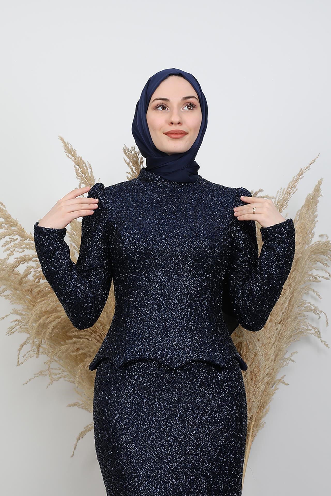 Melida Takım Abiye Lacivert