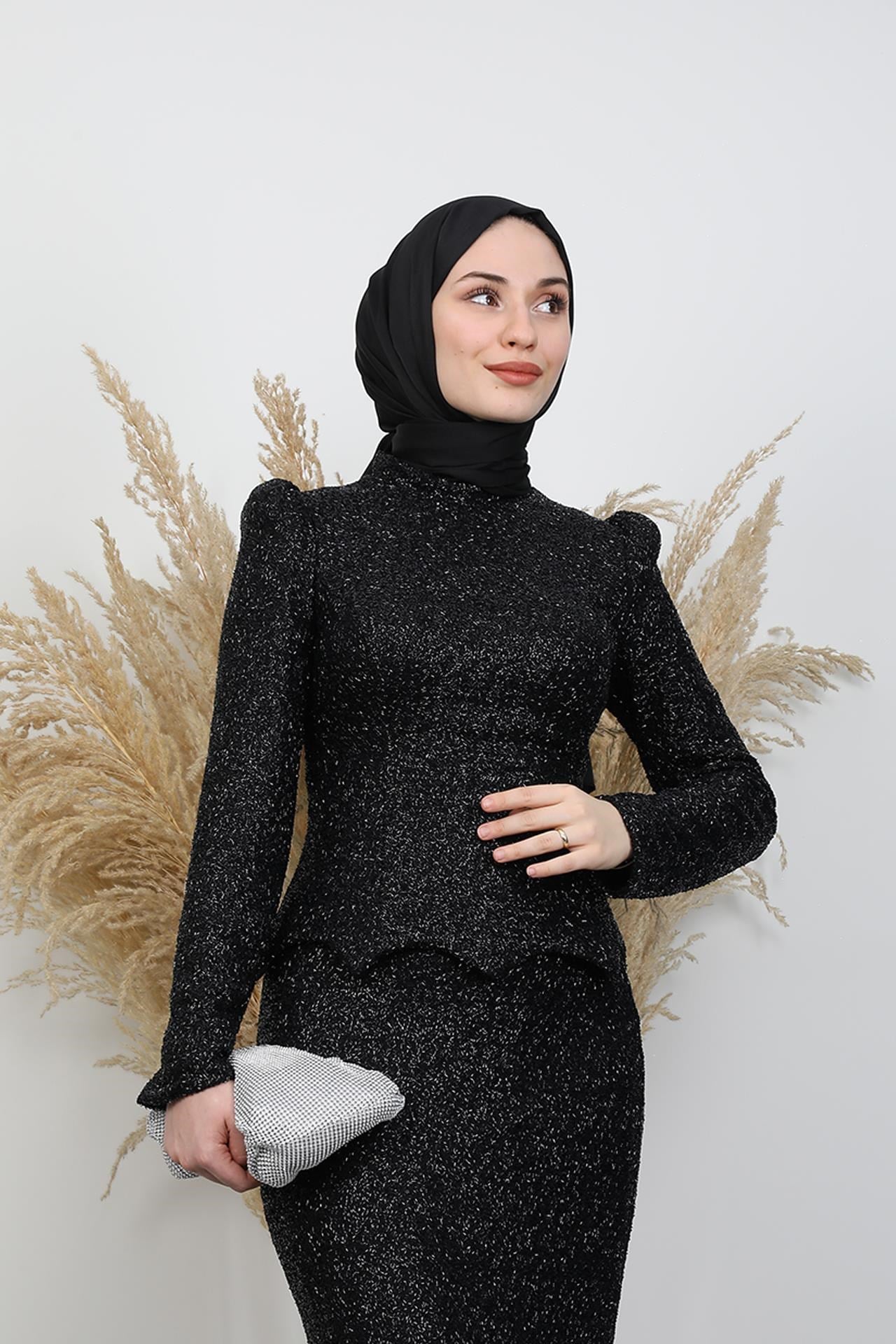 Melida Takım Abiye Siyah