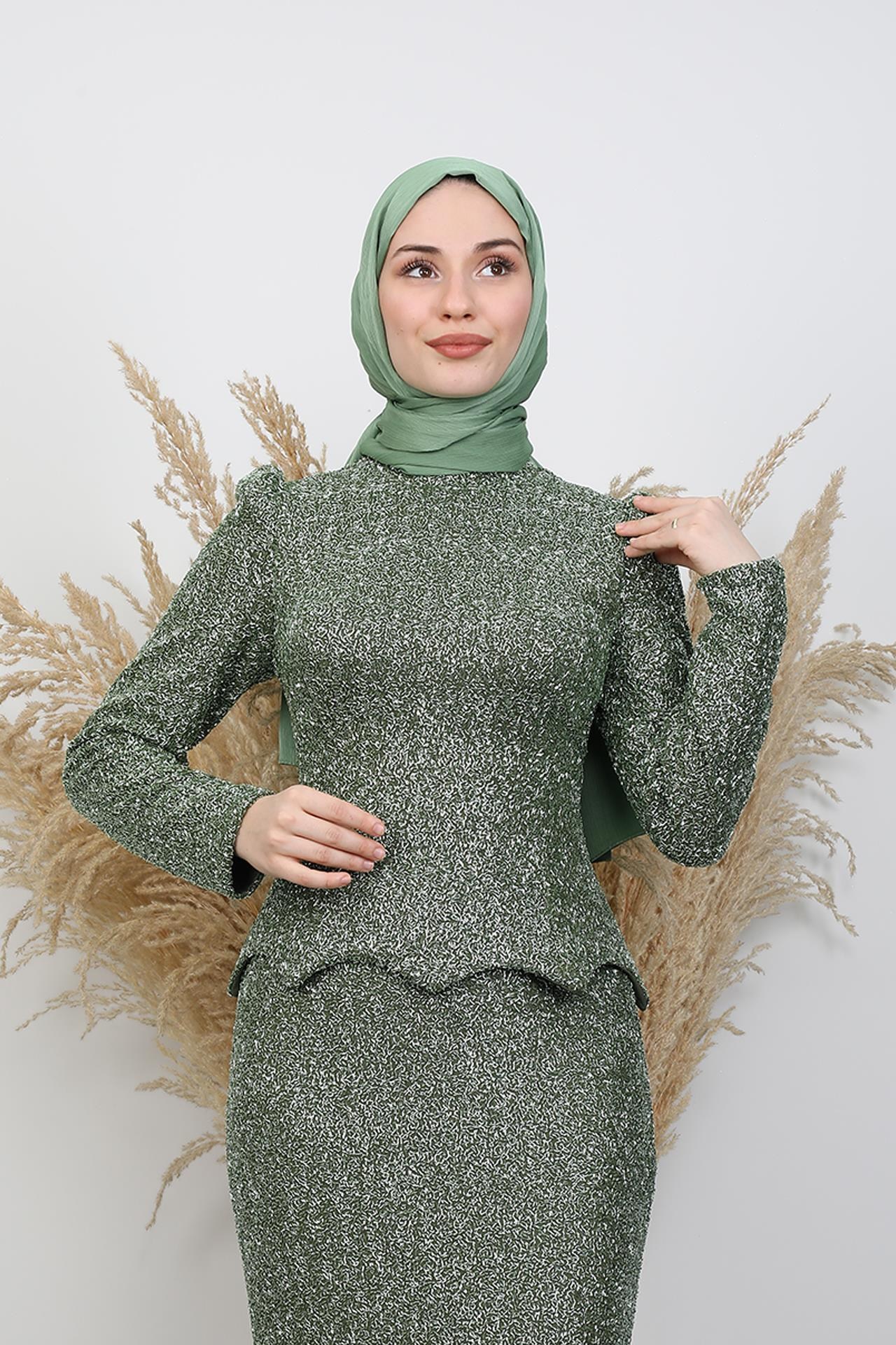 Melida Takım Abiye Yeşil