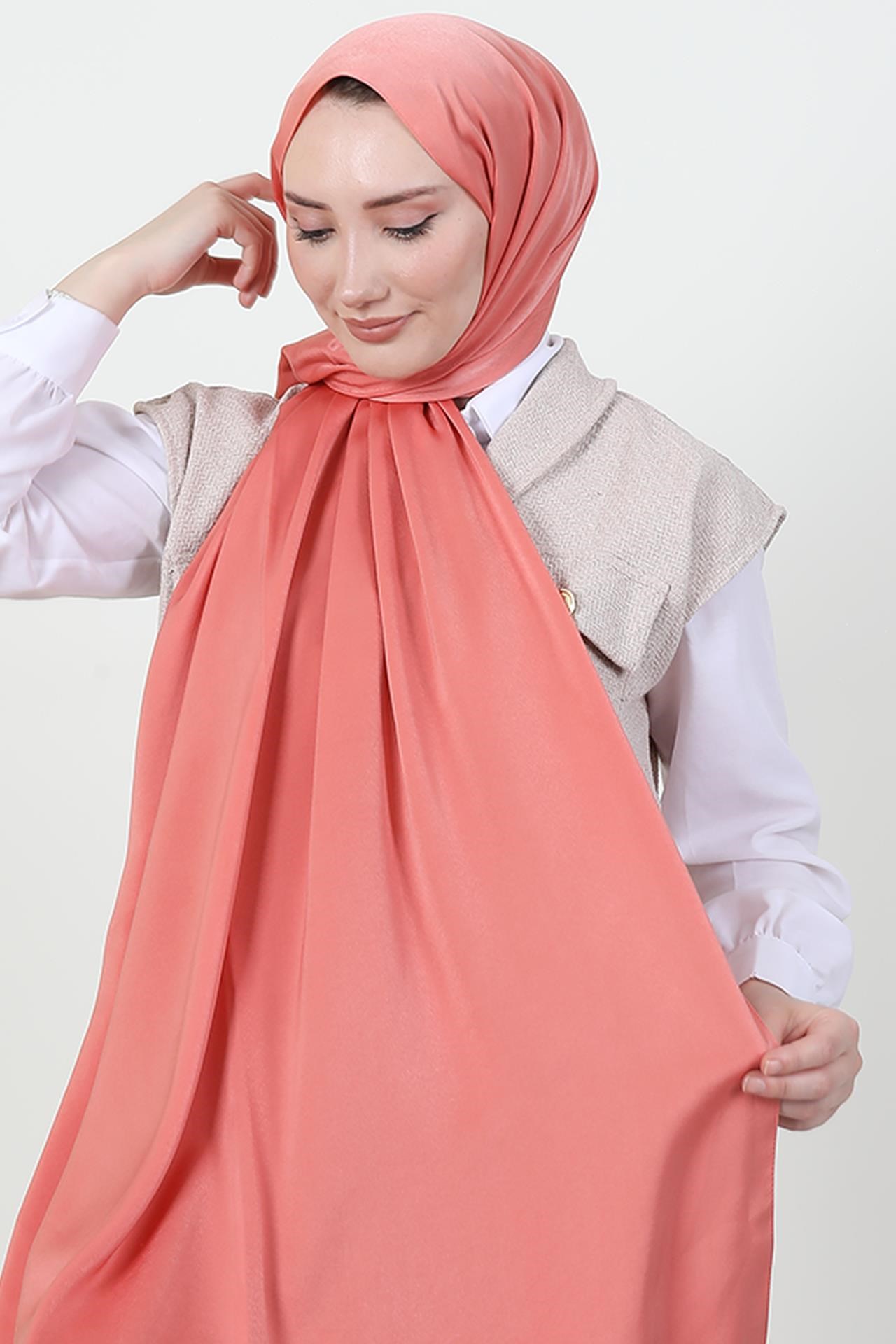 Model Saten Şal Nar Çiçeği