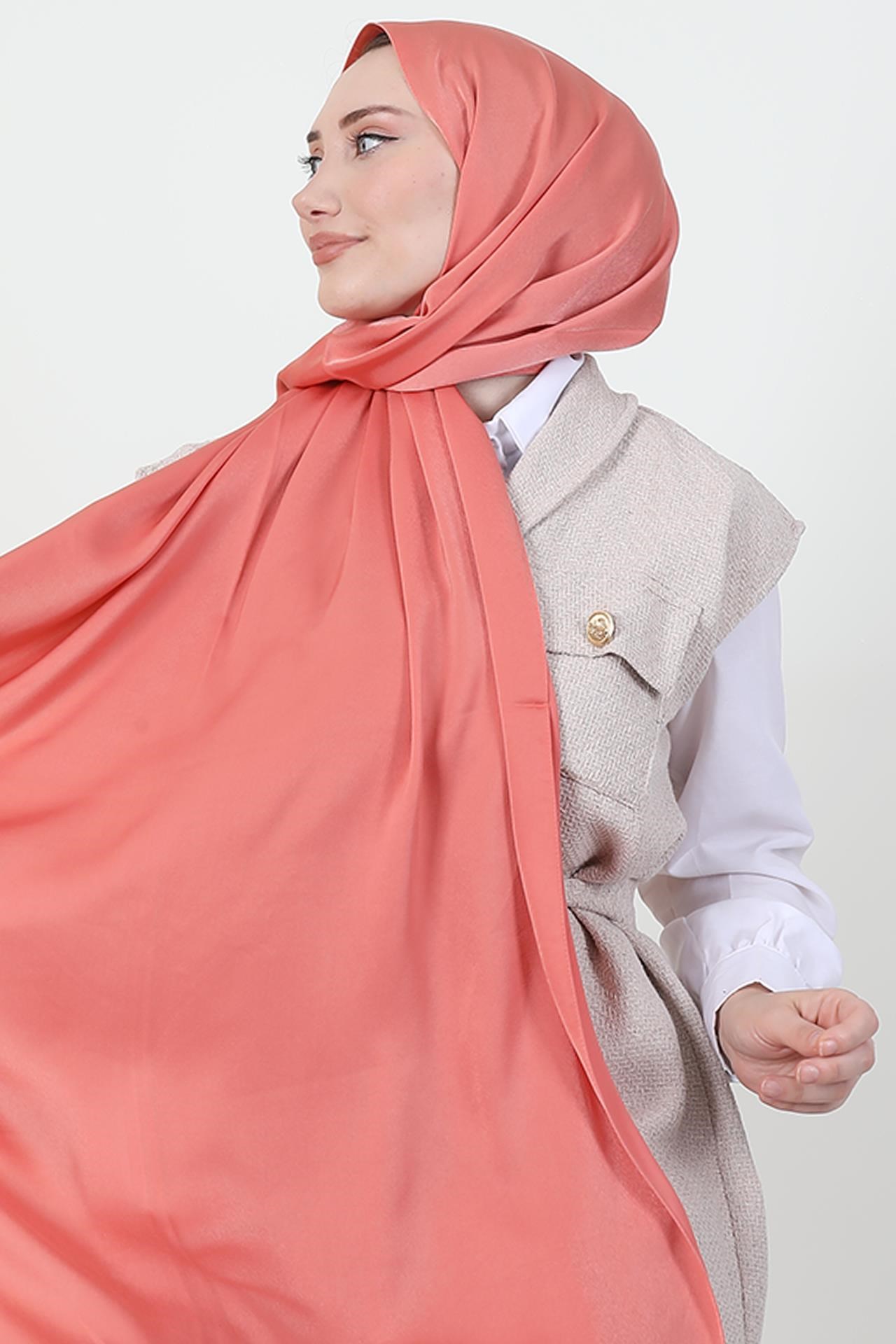 Model Saten Şal Nar Çiçeği