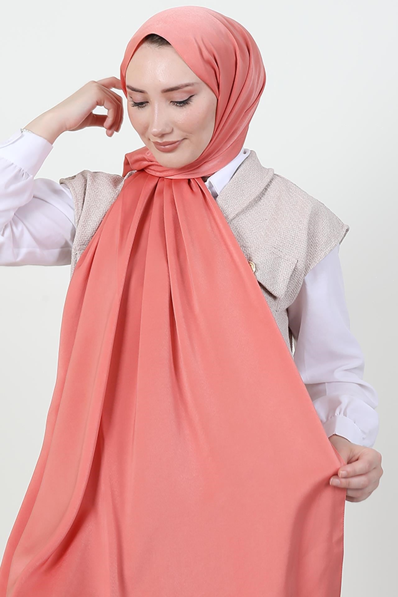Model Saten Şal Nar Çiçeği
