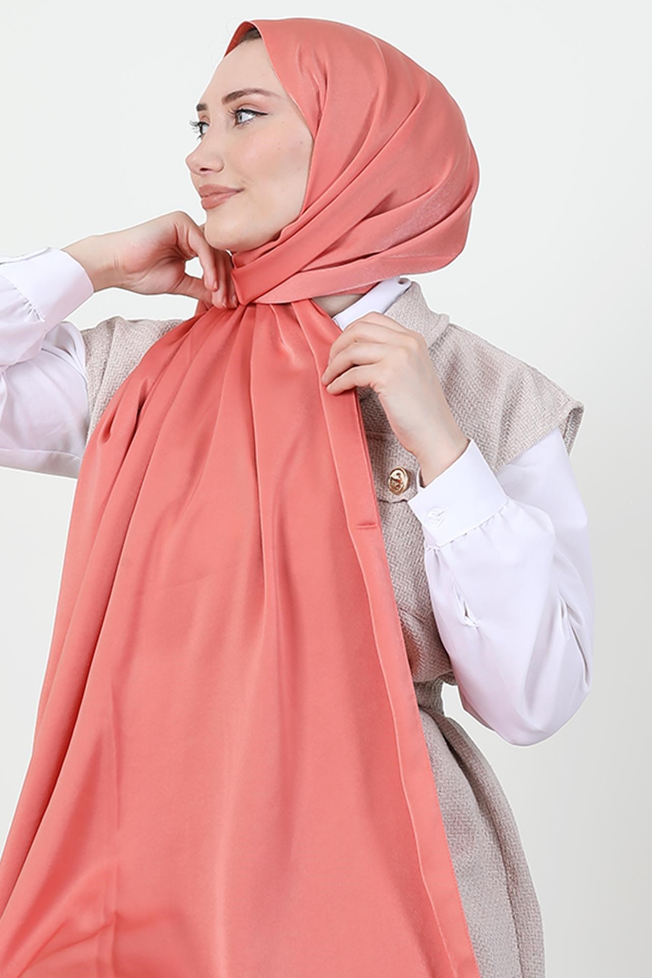 Model Saten Şal Nar Çiçeği