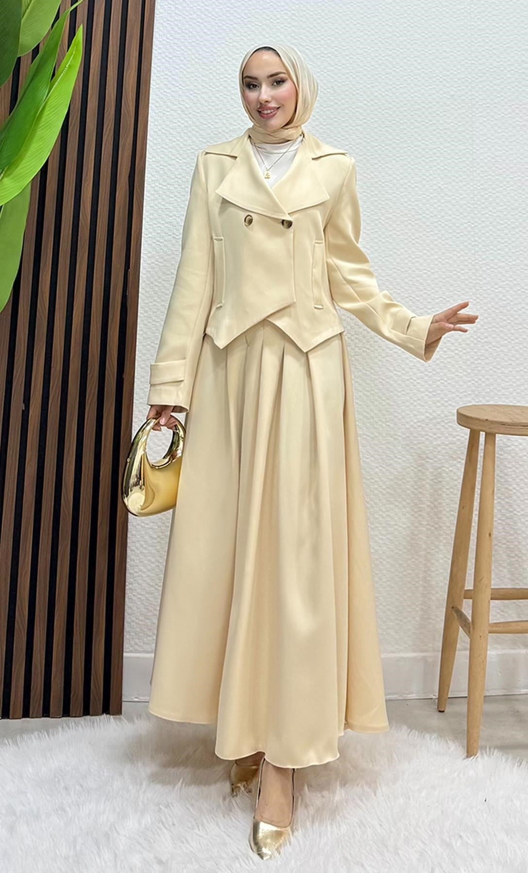 Naomi Etekli Takım Krem