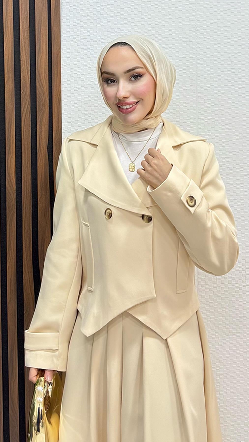 Naomi Etekli Takım Krem