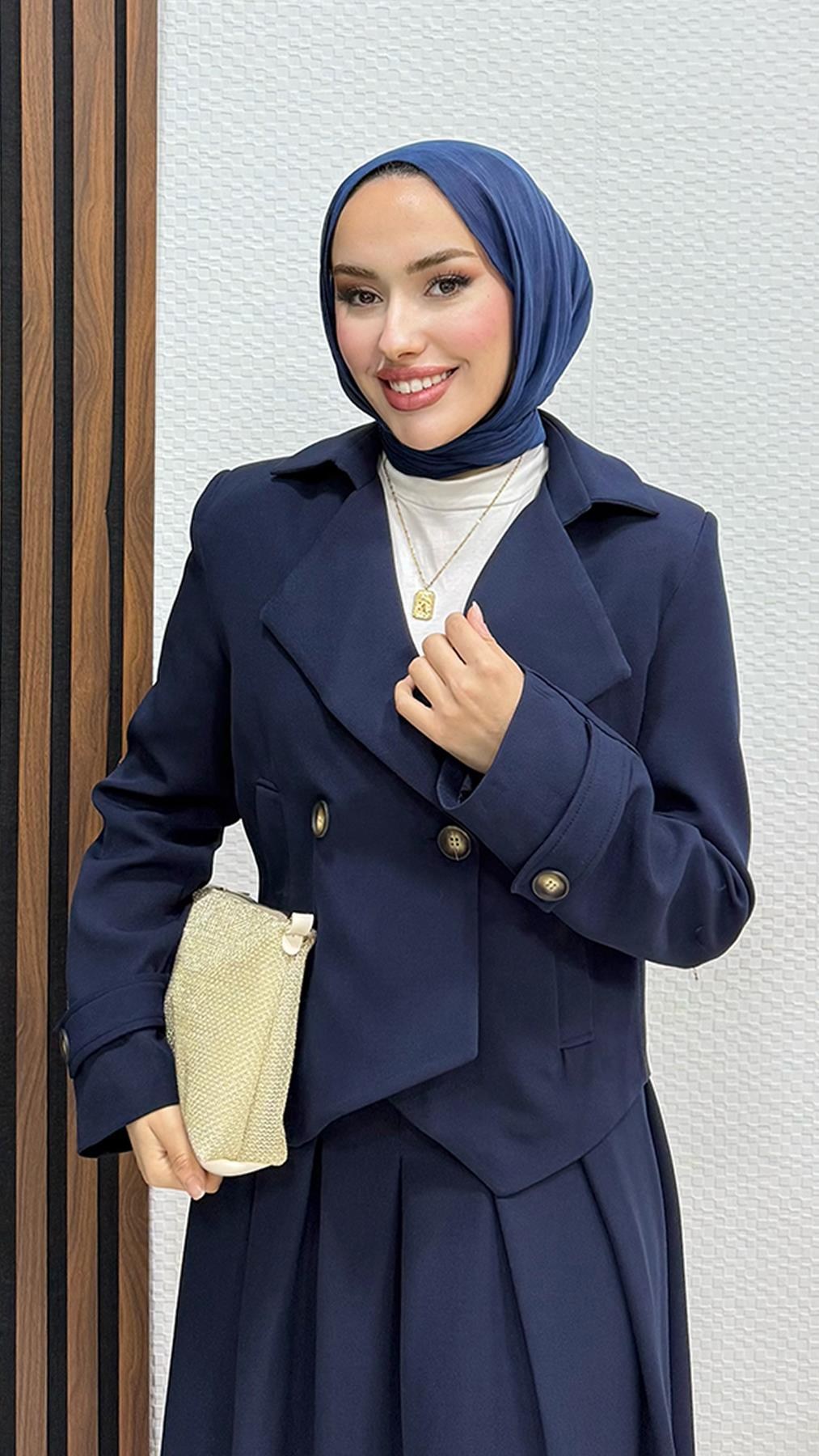 Naomi Etekli Takım Lacivert