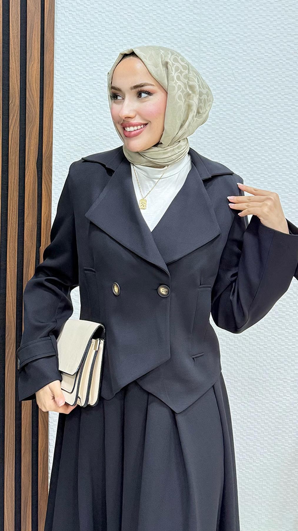 Naomi Etekli Takım Siyah
