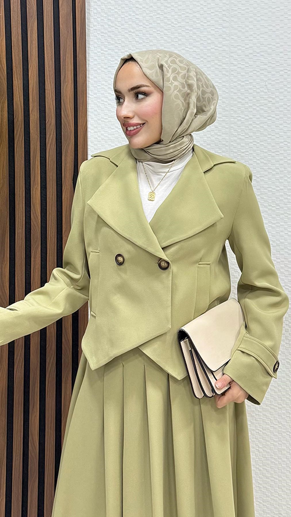Naomi Etekli Takım Soft Yeşil