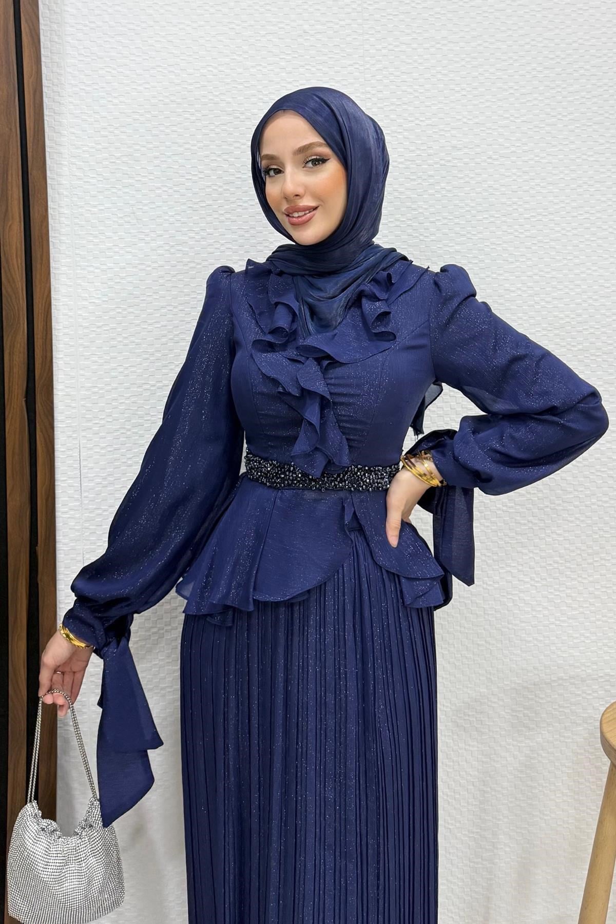 Nerya Janjan Abiye Lacivert