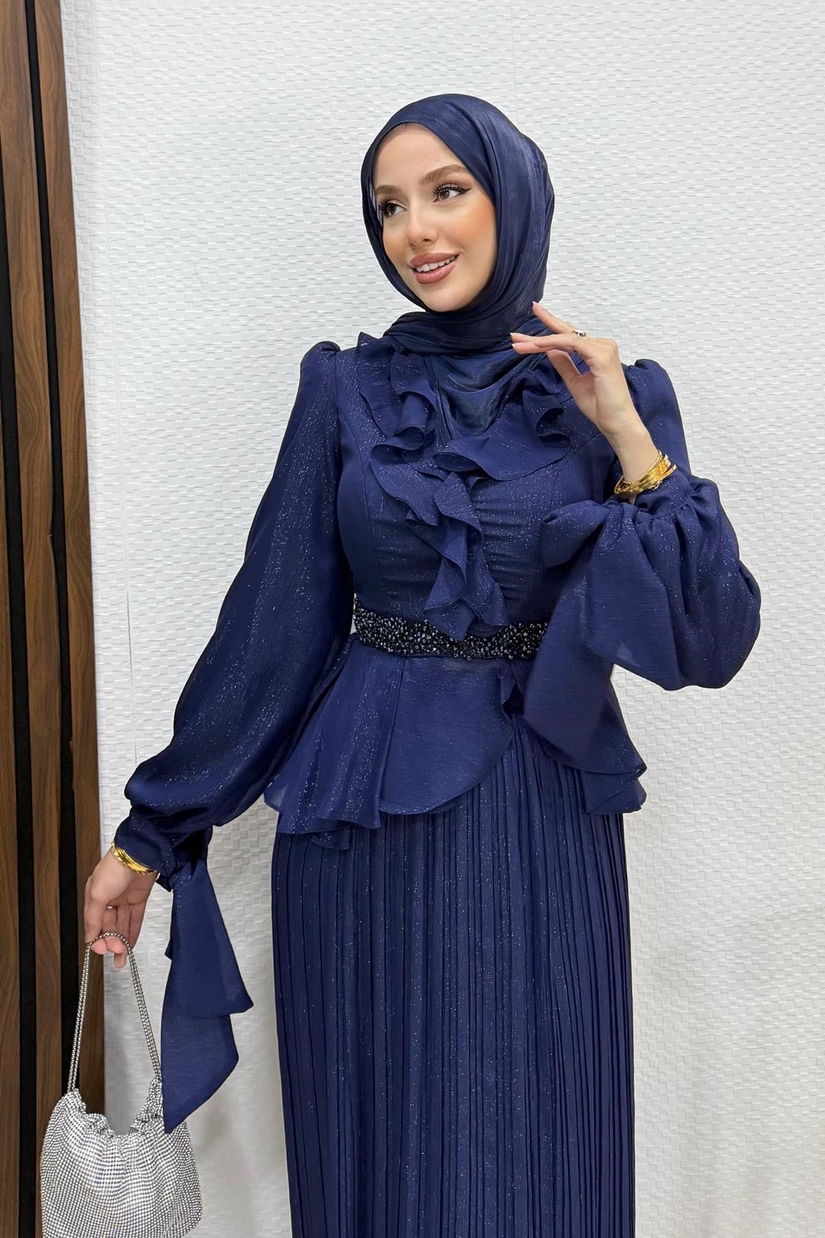 Nerya Janjan Abiye Lacivert