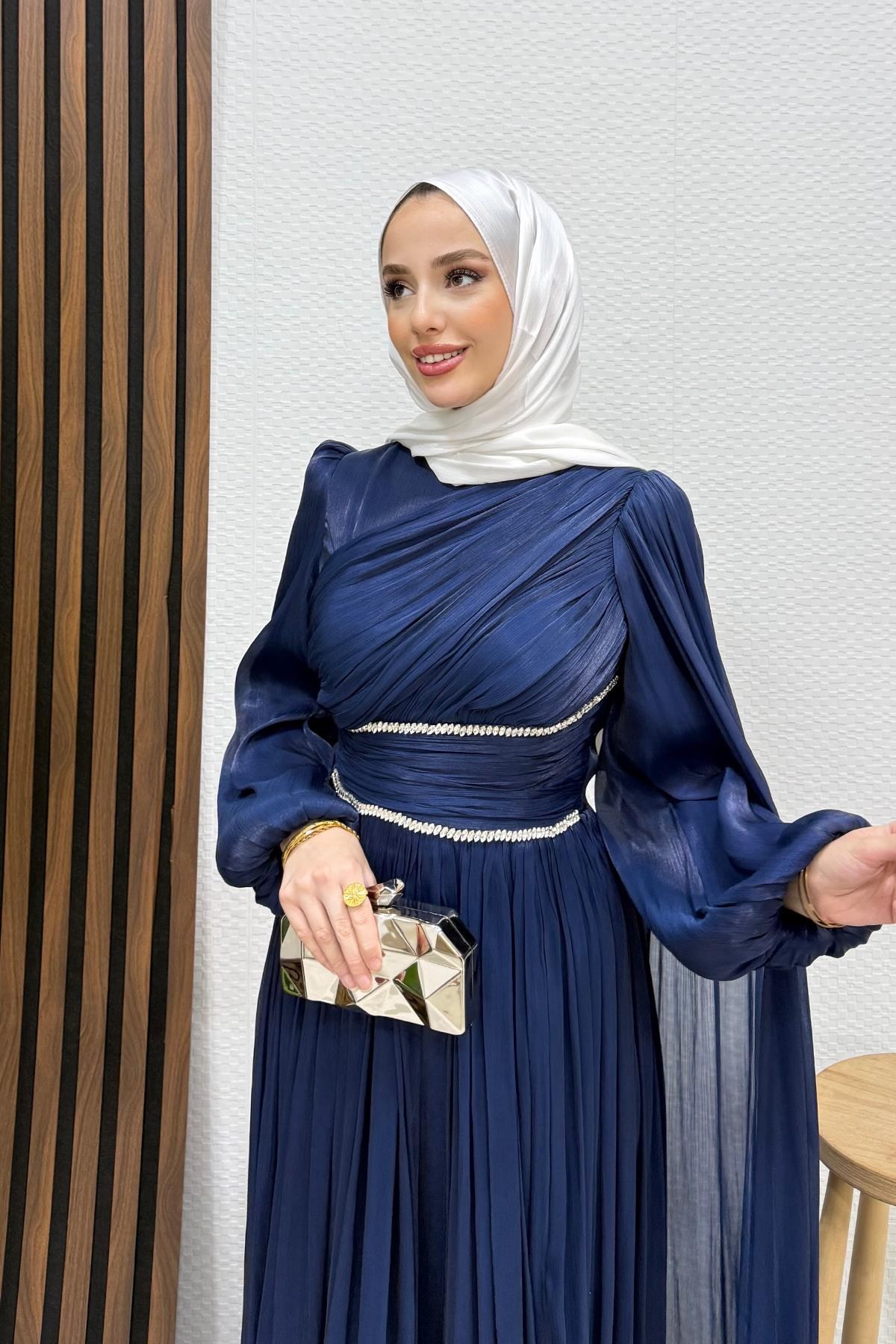 Paris Abiye Lacivert