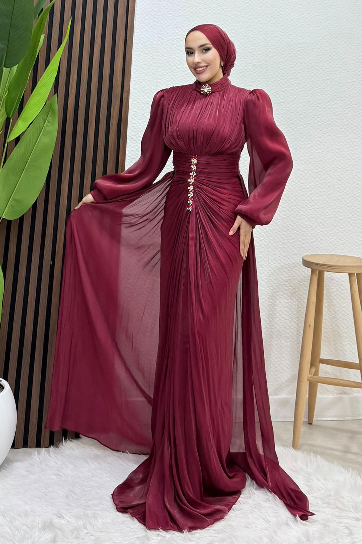 Pastel Yoryo Abiye Bordo