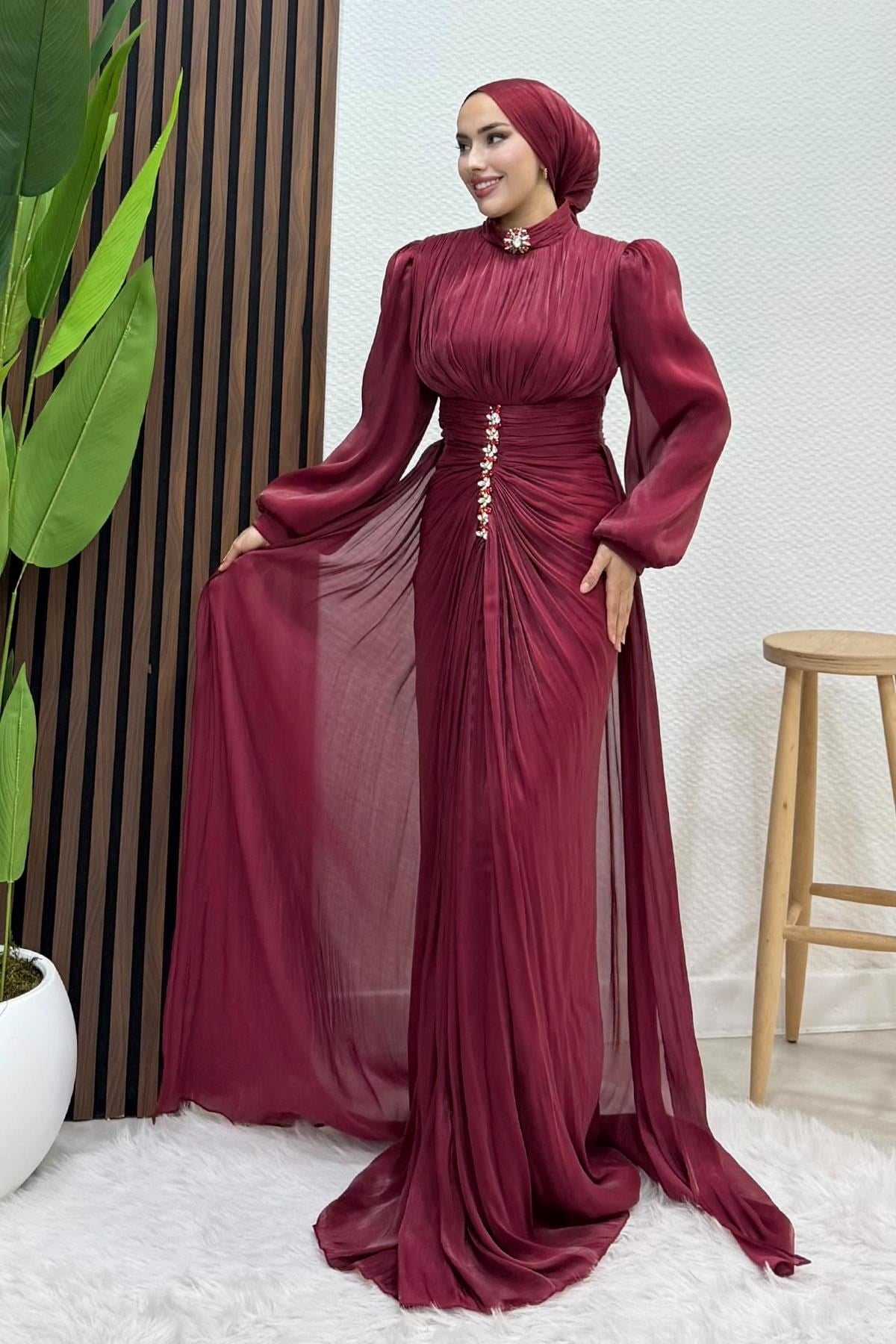 Pastel Yoryo Abiye Bordo