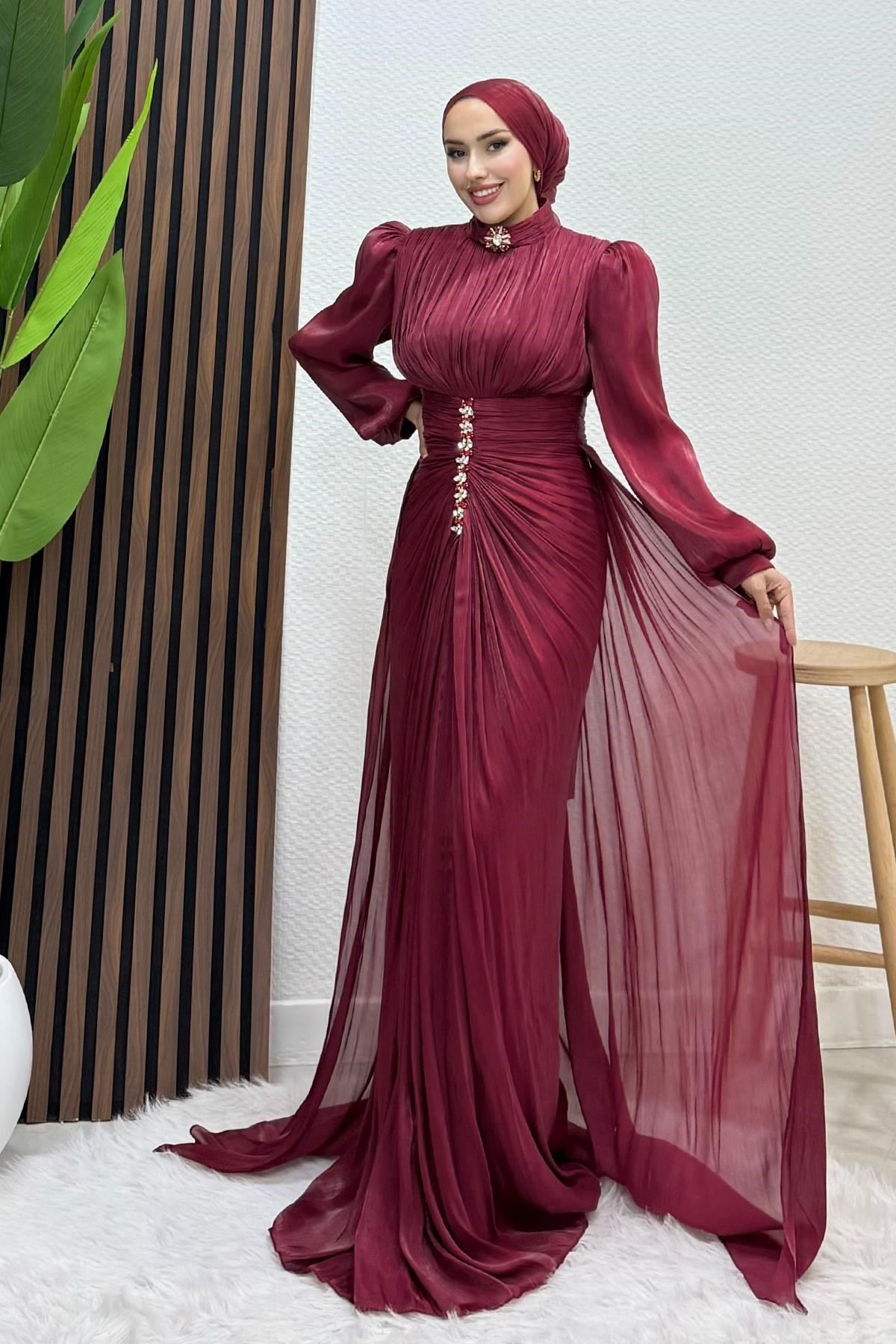 Pastel Yoryo Abiye Bordo