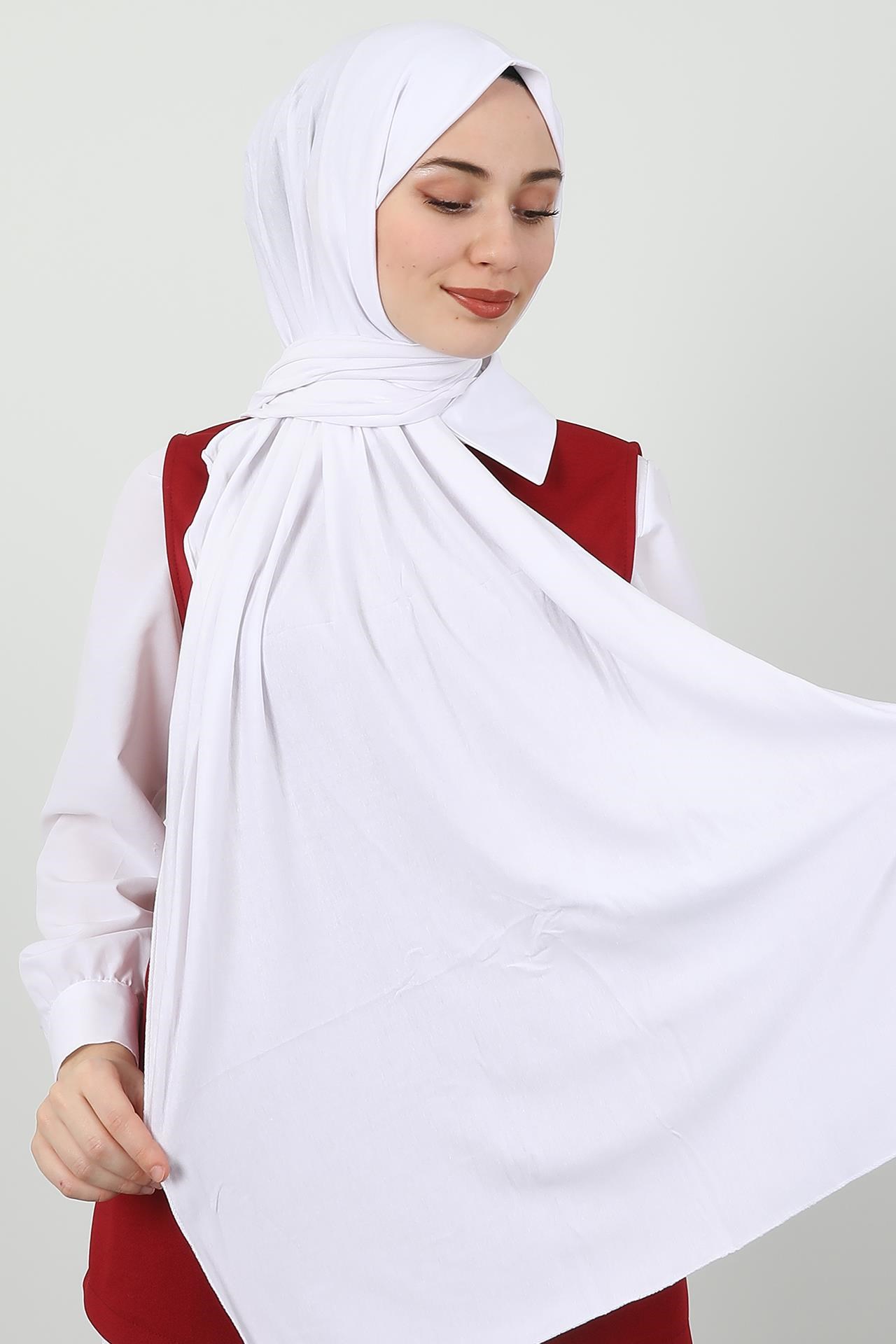 Penye Şal Beyaz
