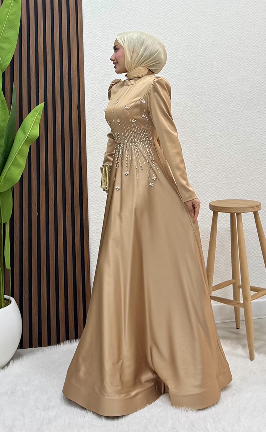 Raya Saten Abiye Sütlükahve