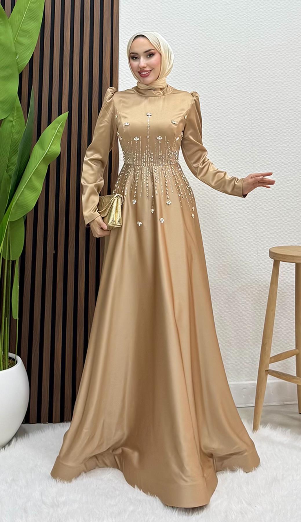 Raya Saten Abiye Sütlükahve