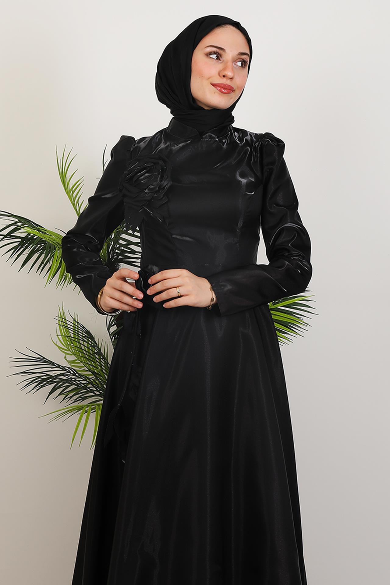 Rüya Organze Abiye Siyah