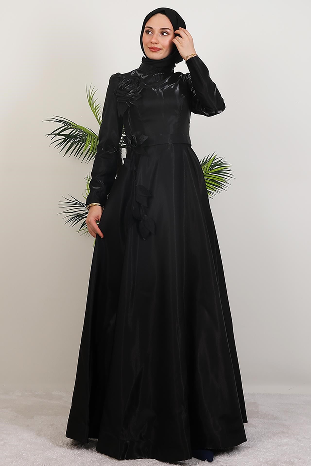 Rüya Organze Abiye Siyah