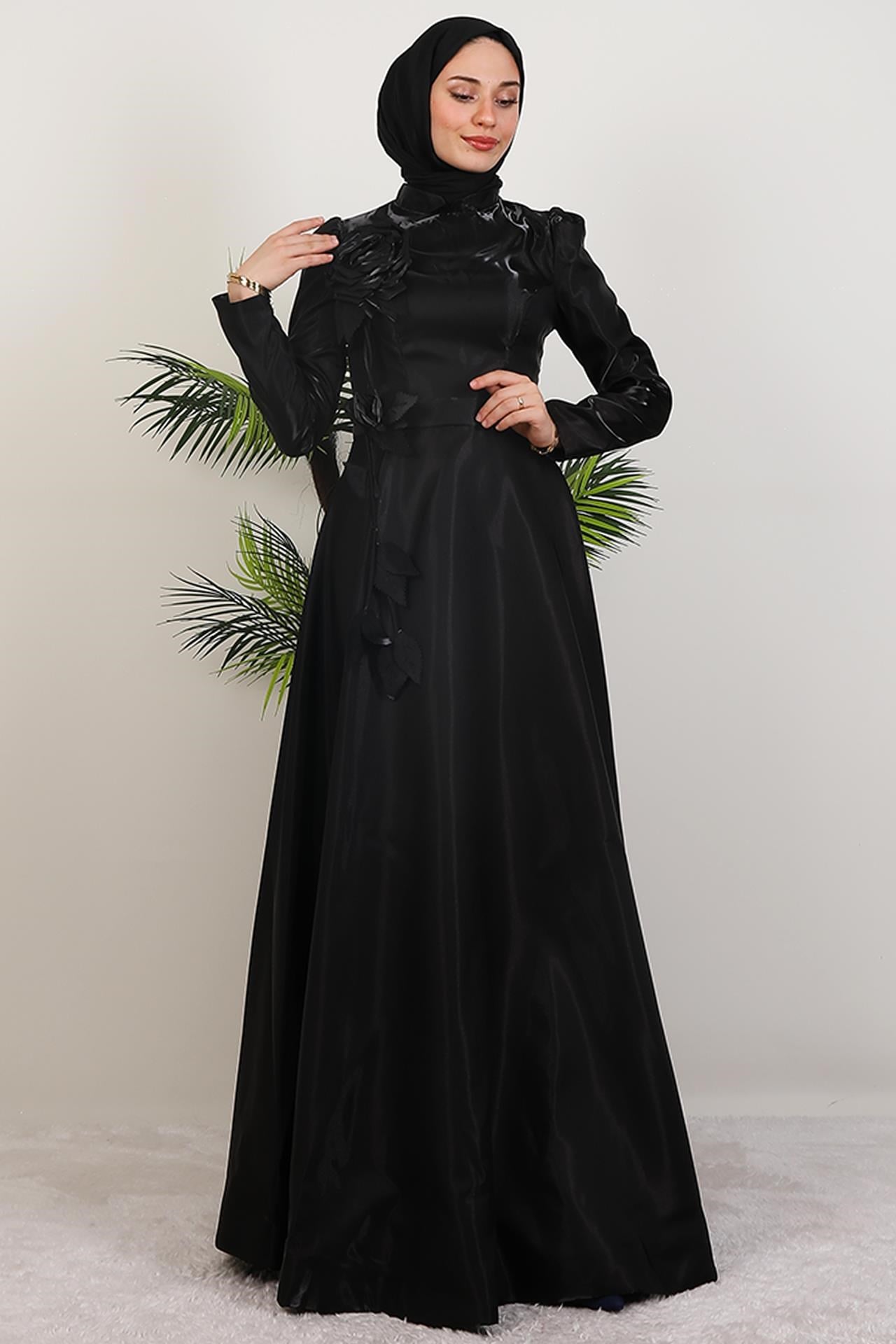 Rüya Organze Abiye Siyah