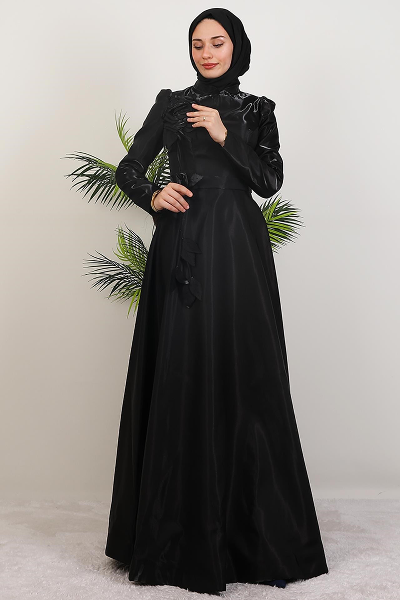 Rüya Organze Abiye Siyah