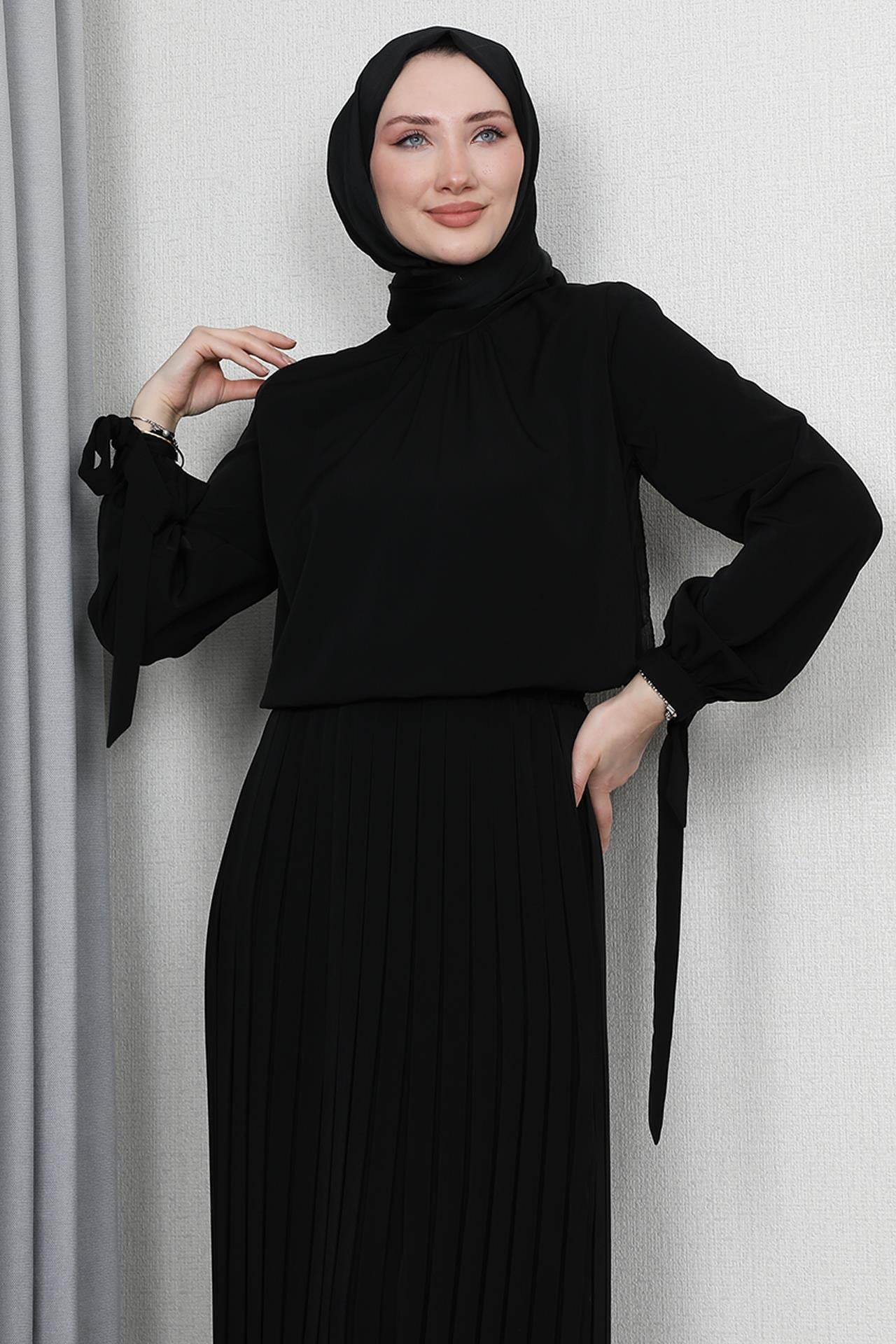 Sare Tesettür Takım Siyah